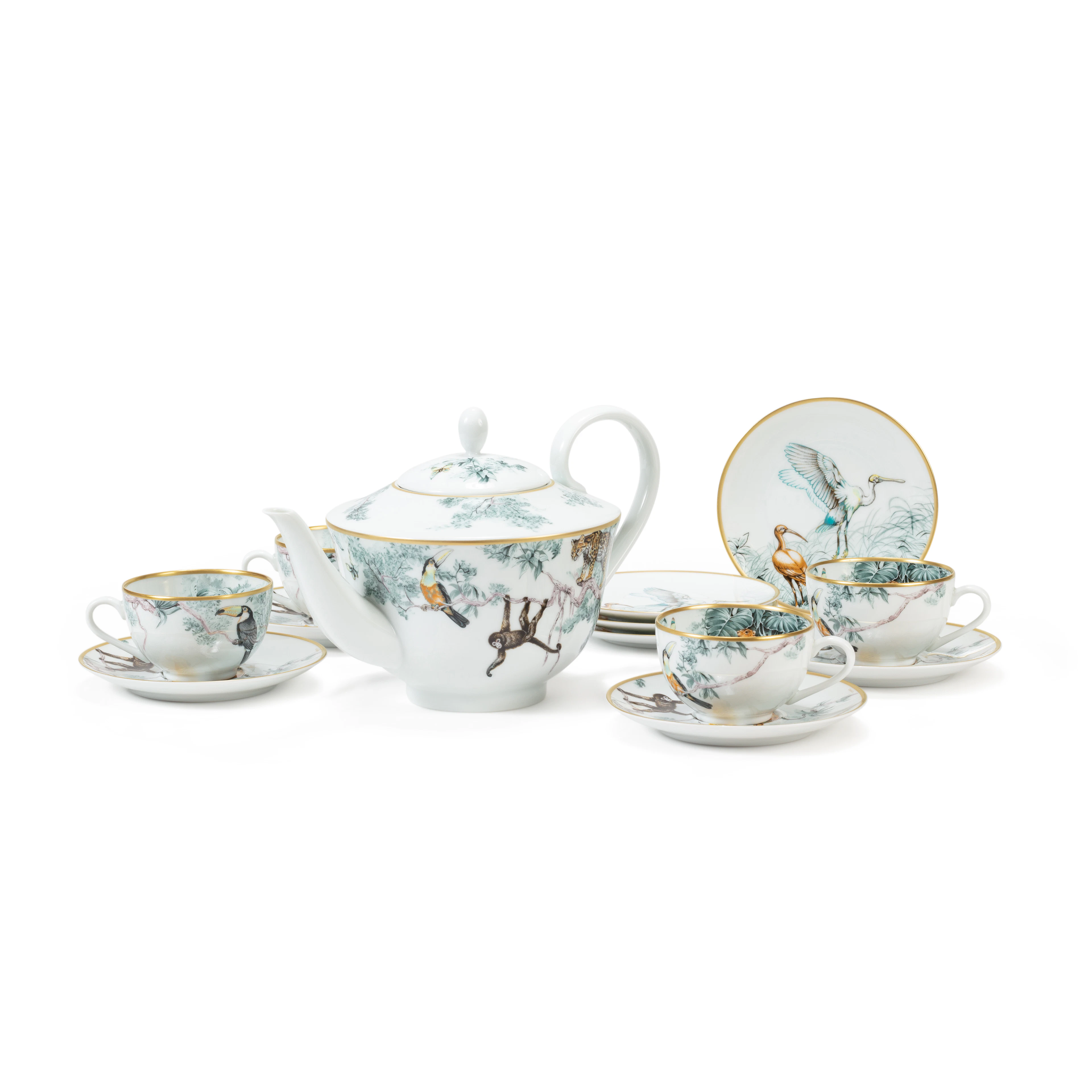 Porcelain Carnet d'Equateur Tea Set