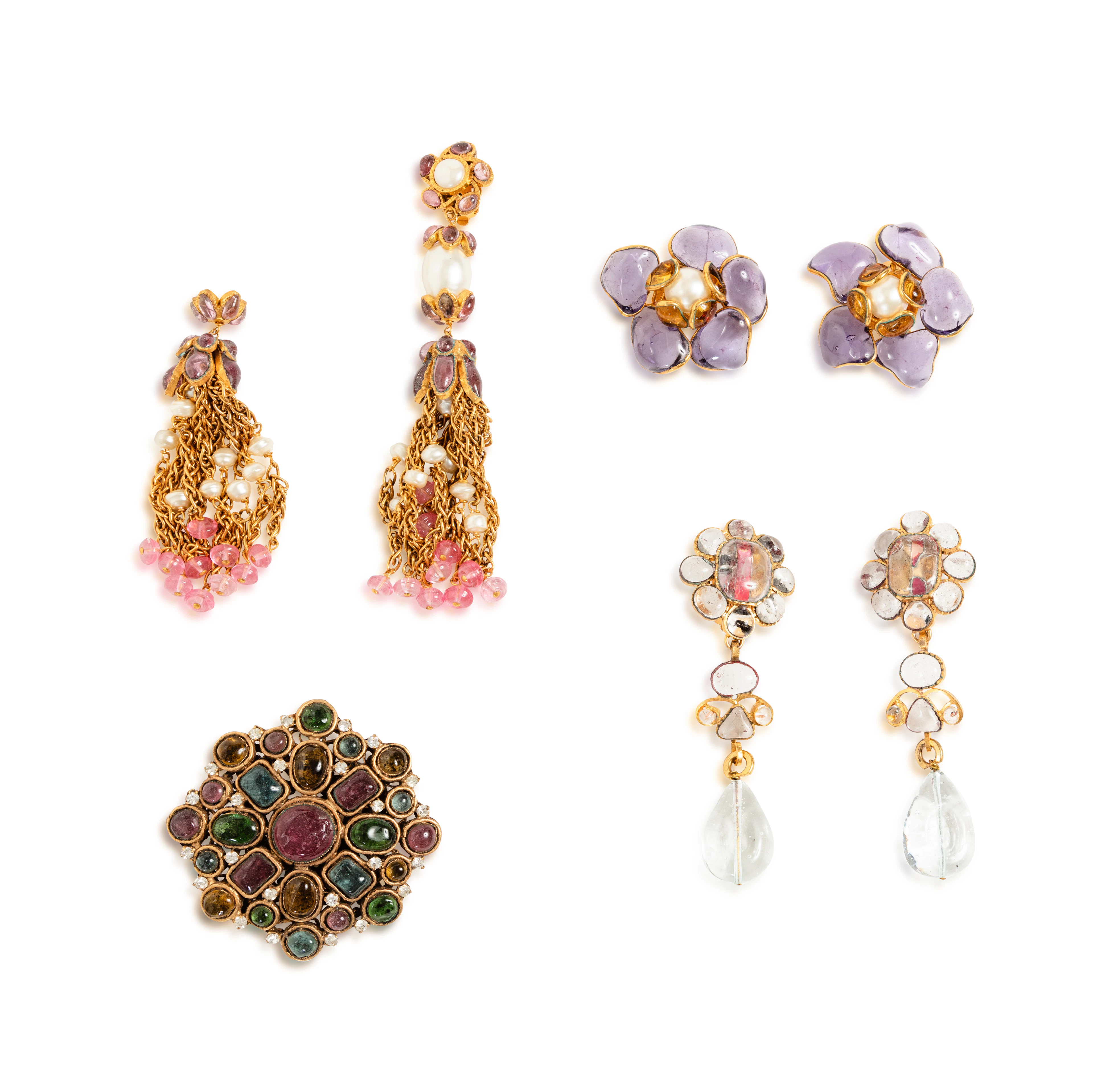 Frances Patiky Stein's Collection: Lot of Three Pairs of...