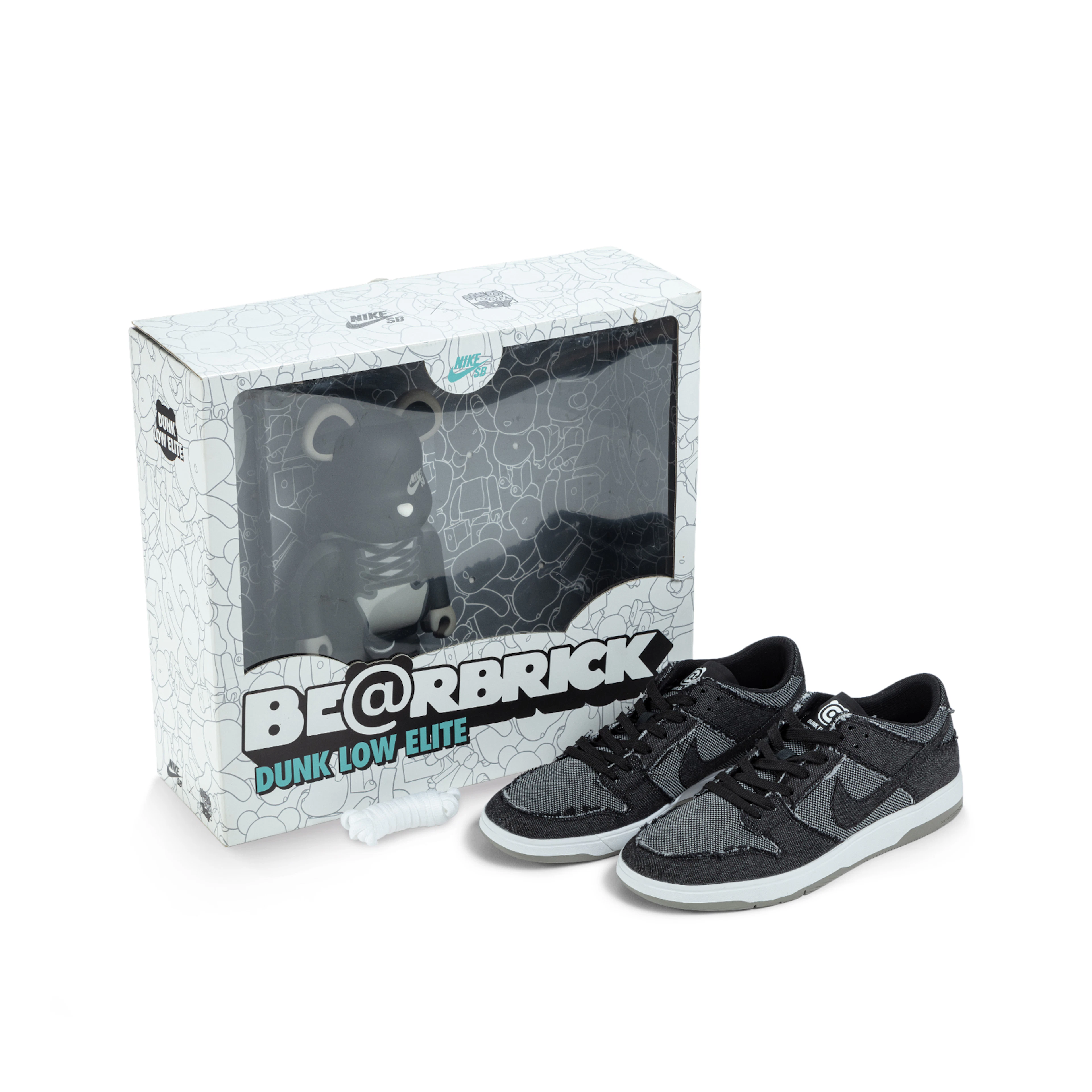 Ike SB Zoom Dunk Elite Low 'Medicom BEARBRICK' with Special Box | Size 10.5