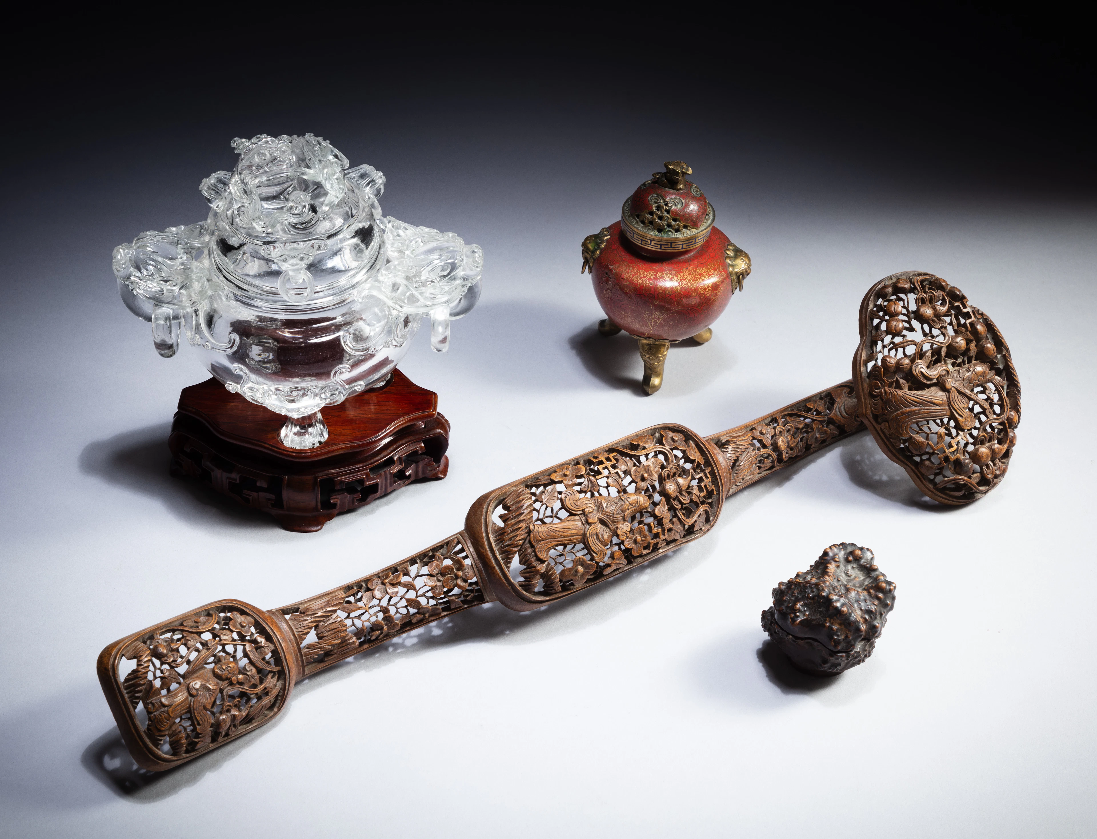 A group of four scholar’s implements