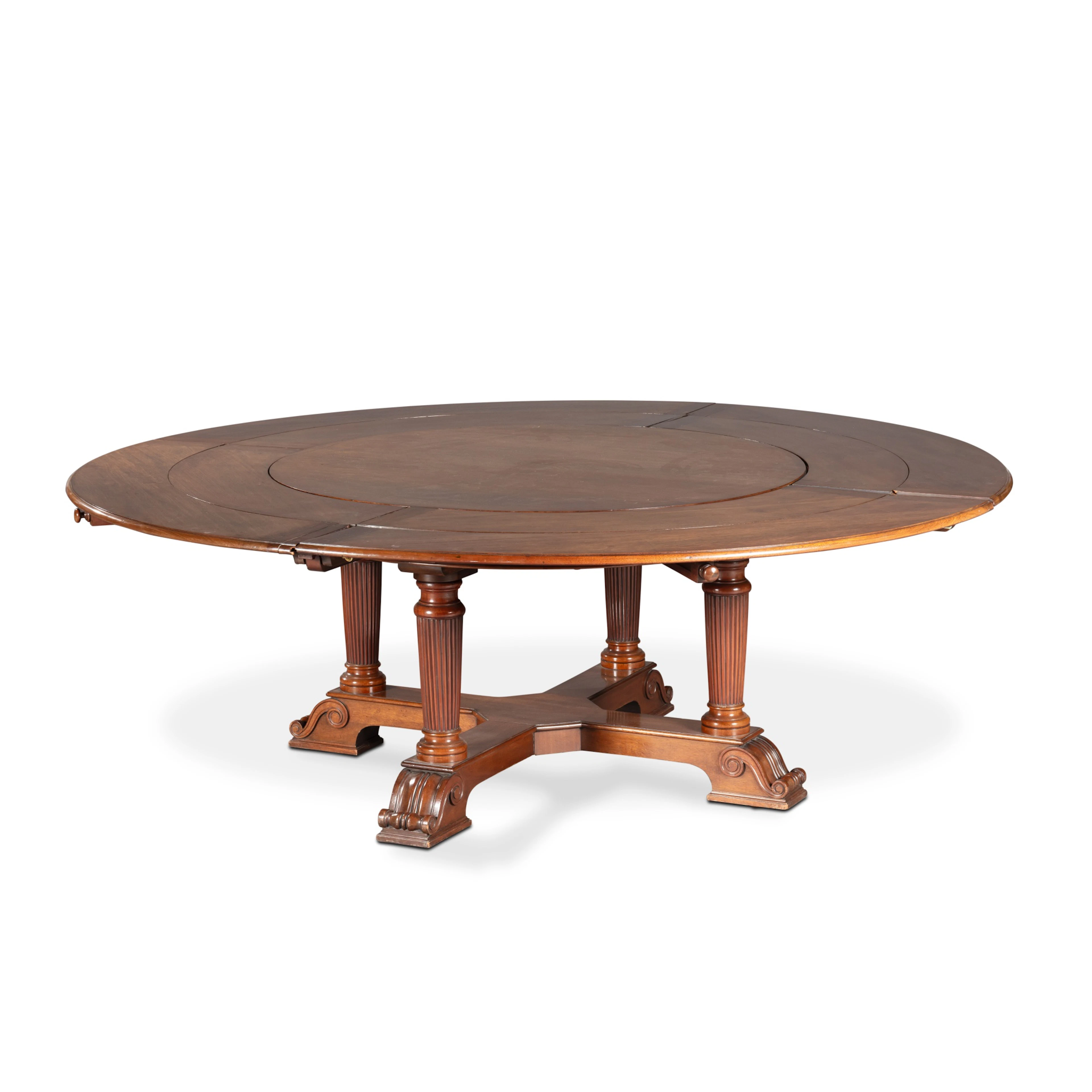 A Victorian circular mahogany table