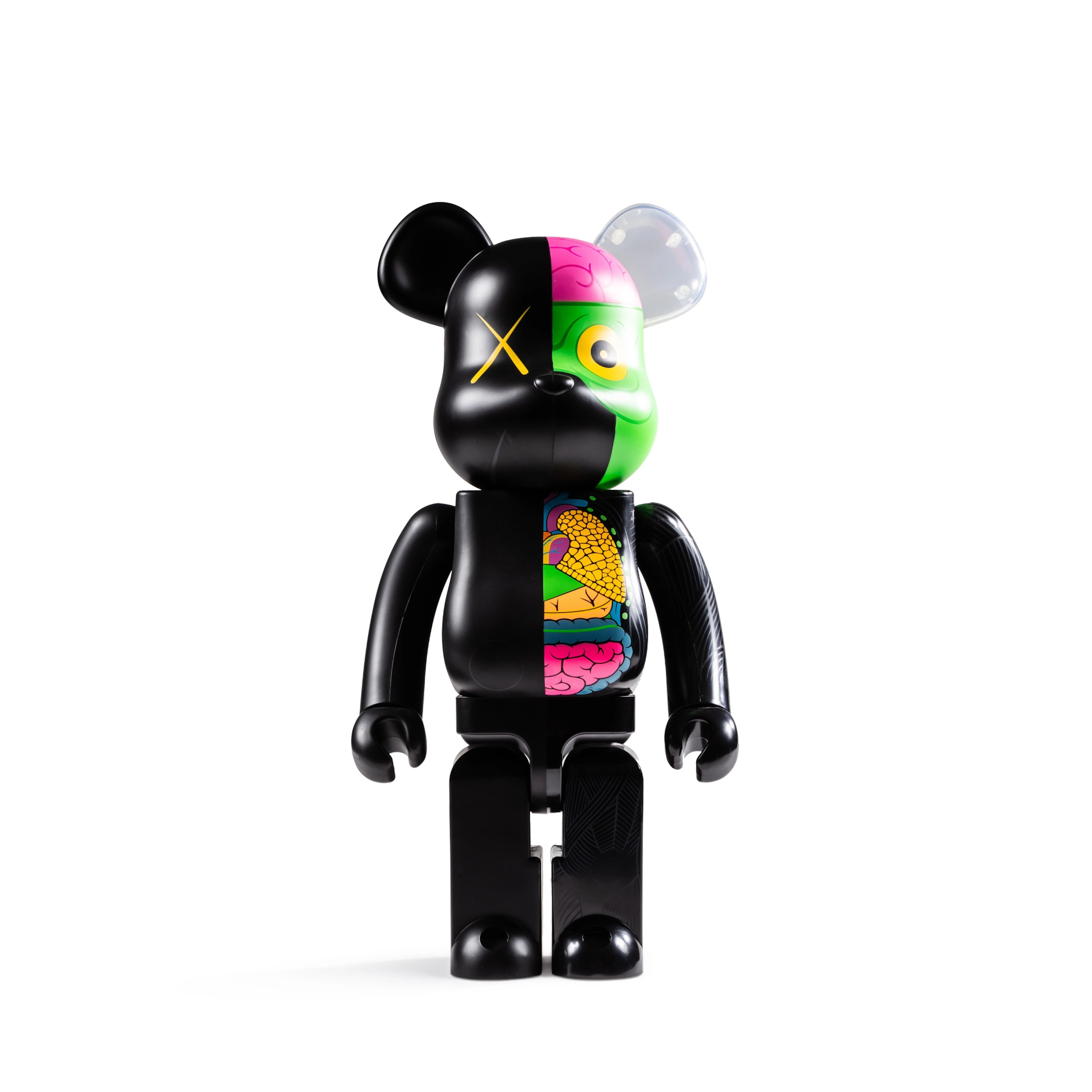BEARBRICK x KAWS Dissected Companion 1000% Black, 2010