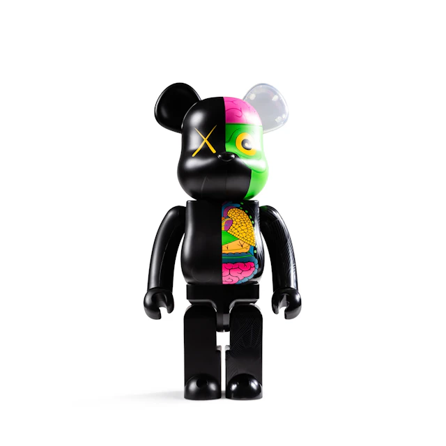 BEARBRICK x KAWS Dissected Companion 1000% Black, 2010