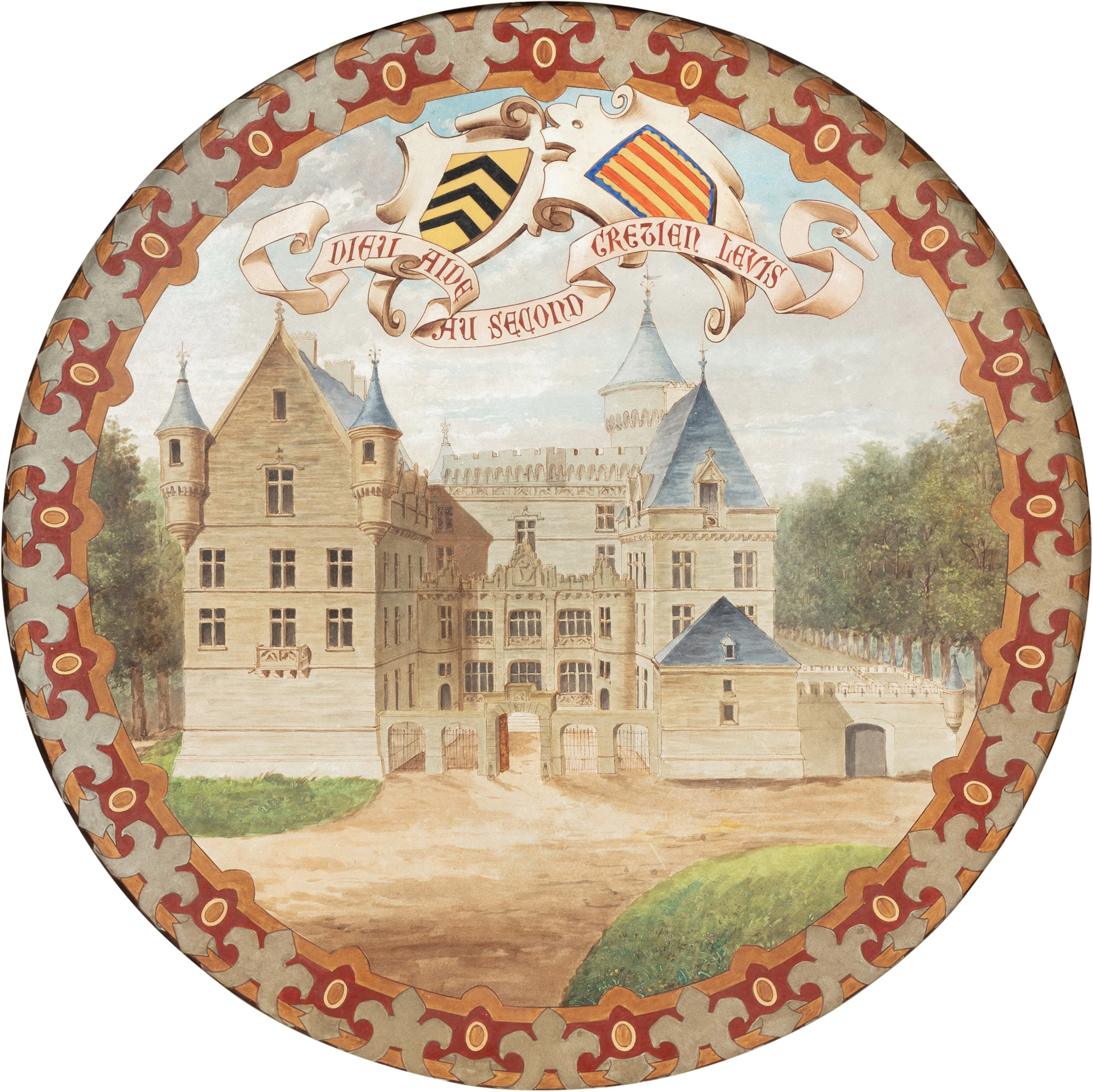 A view of the castle of Léran | Vue du château de Léra