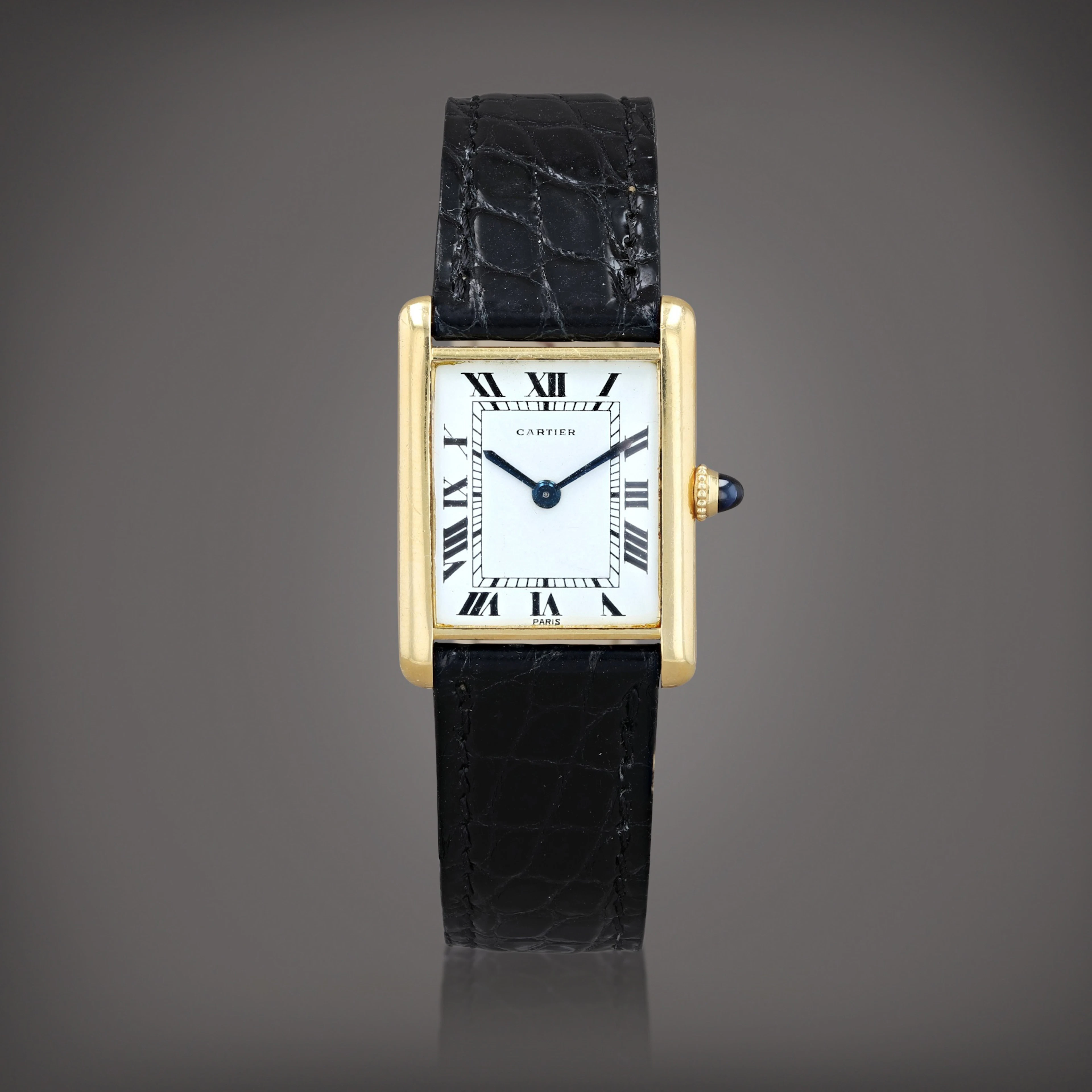 Tank Extra Plate Montre bracelet en or jaune | Yellow...