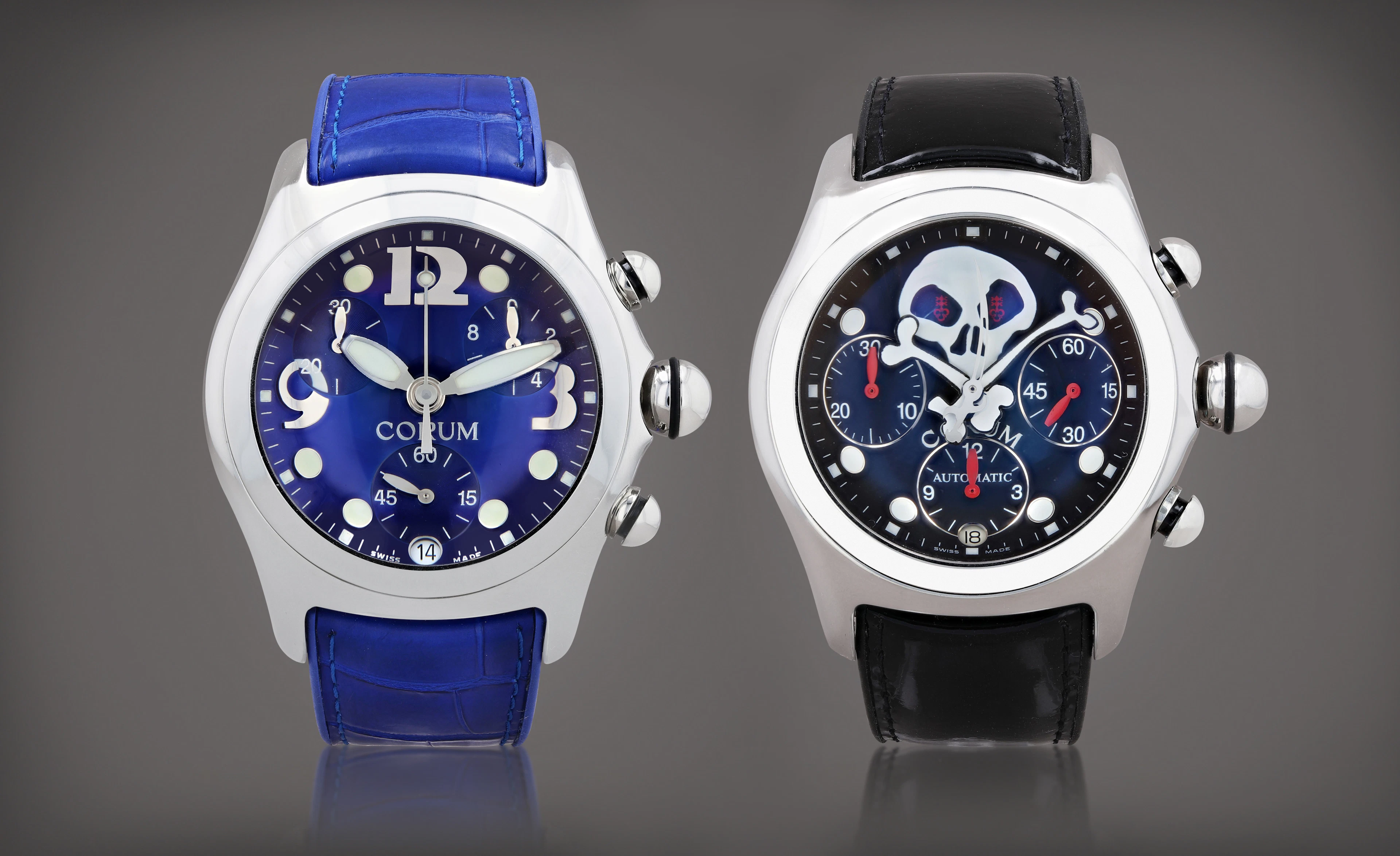 Corum Lot de deux montres bracelet | Set of two wristwatches Bubble