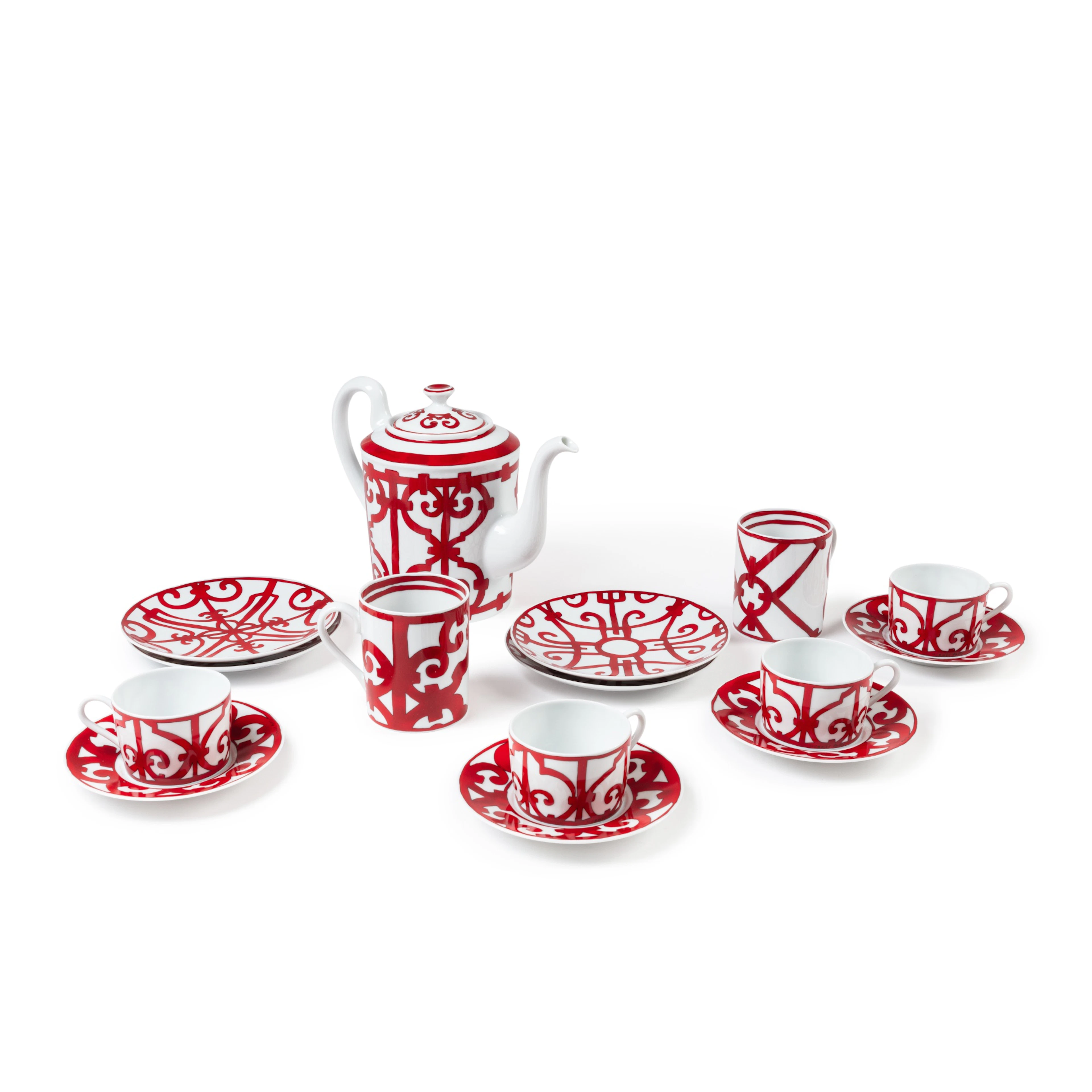 Balcon du Guadalquivir Porcelaine de Limoges Tea Set