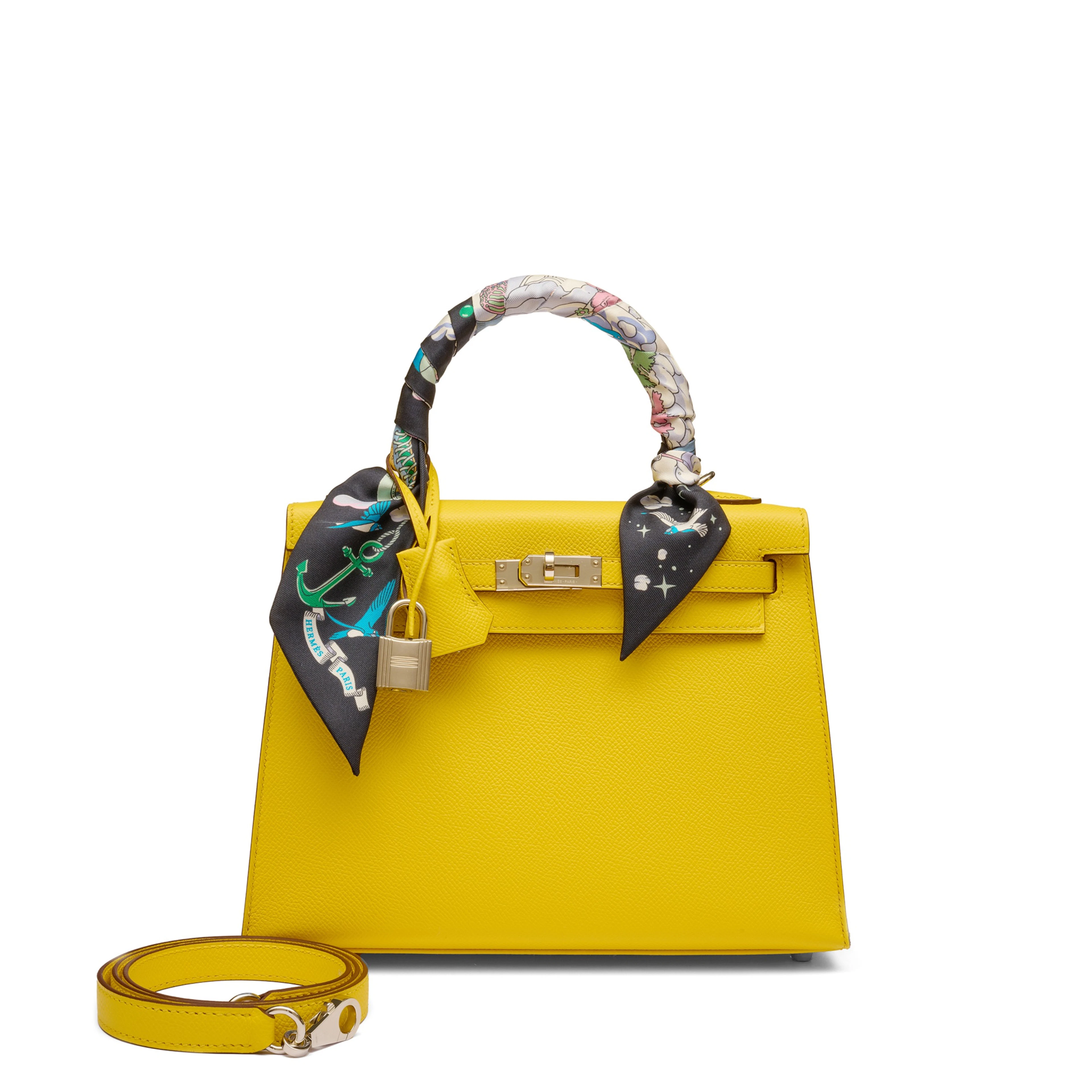 Jaune de Naples Epsom Kelly 25 Sellier Gold Hardware, 2022
