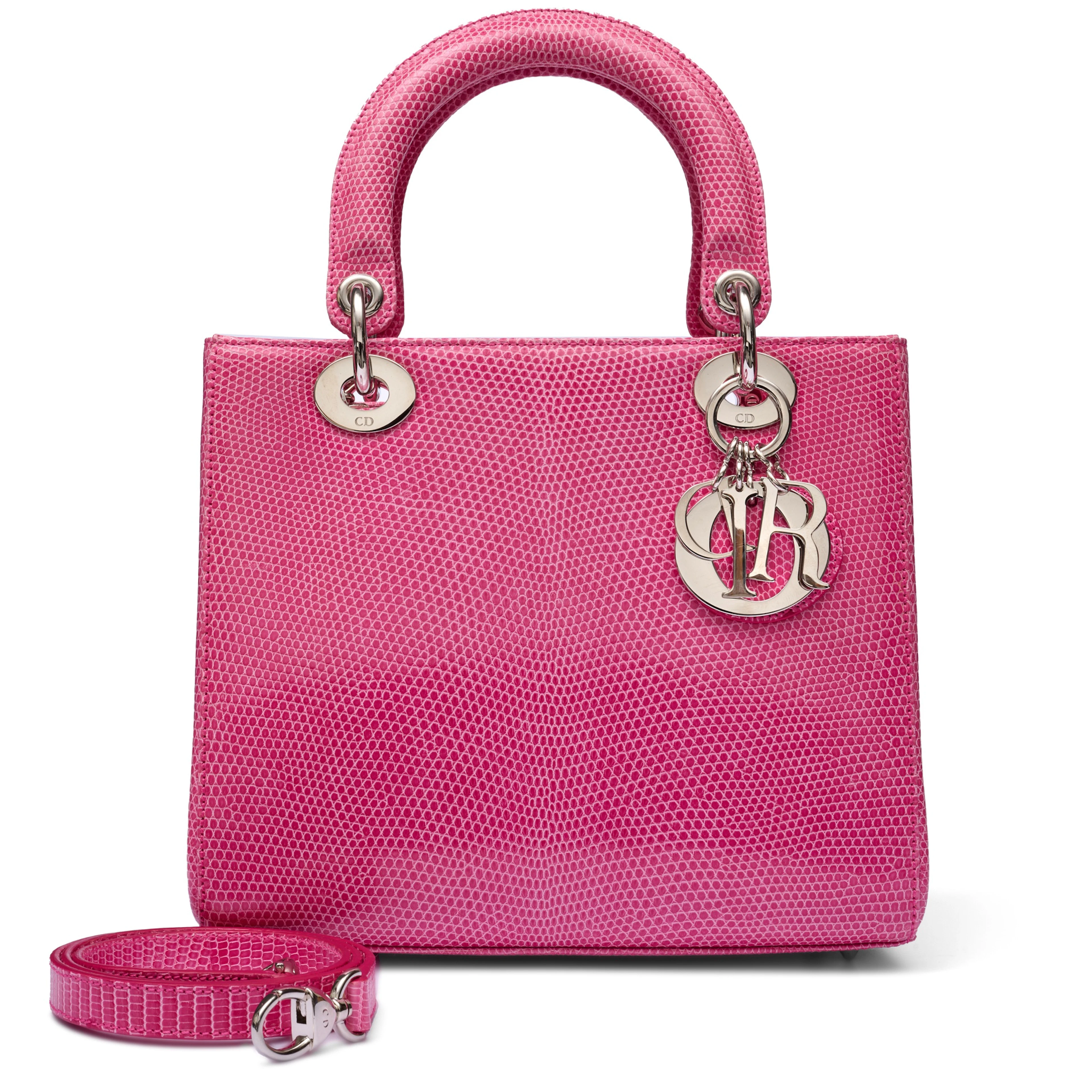 Pink Lizard Lady Dior Silver Hardware, 2013