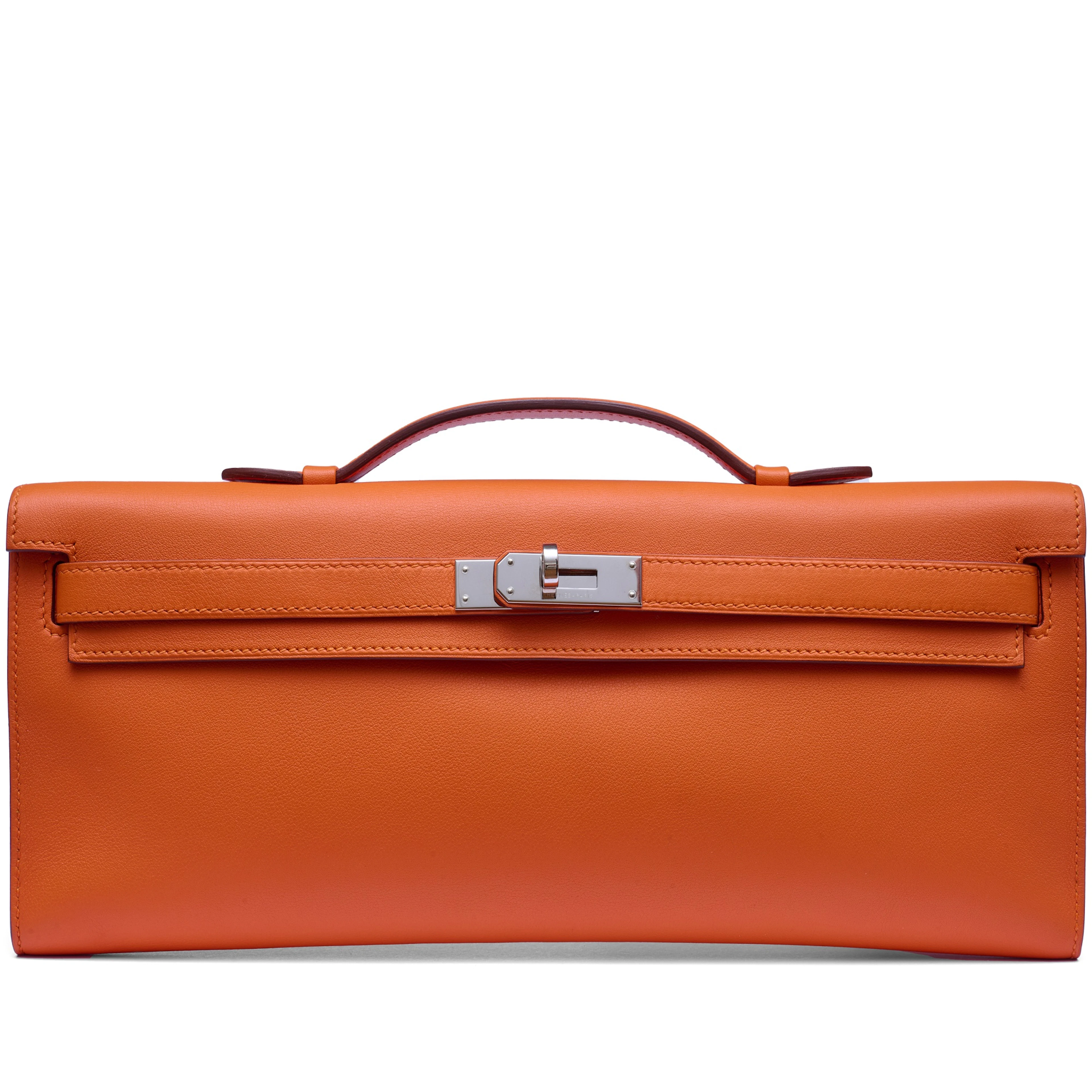 Orange Swift Kelly Cut Palladium Hardware, 2016
