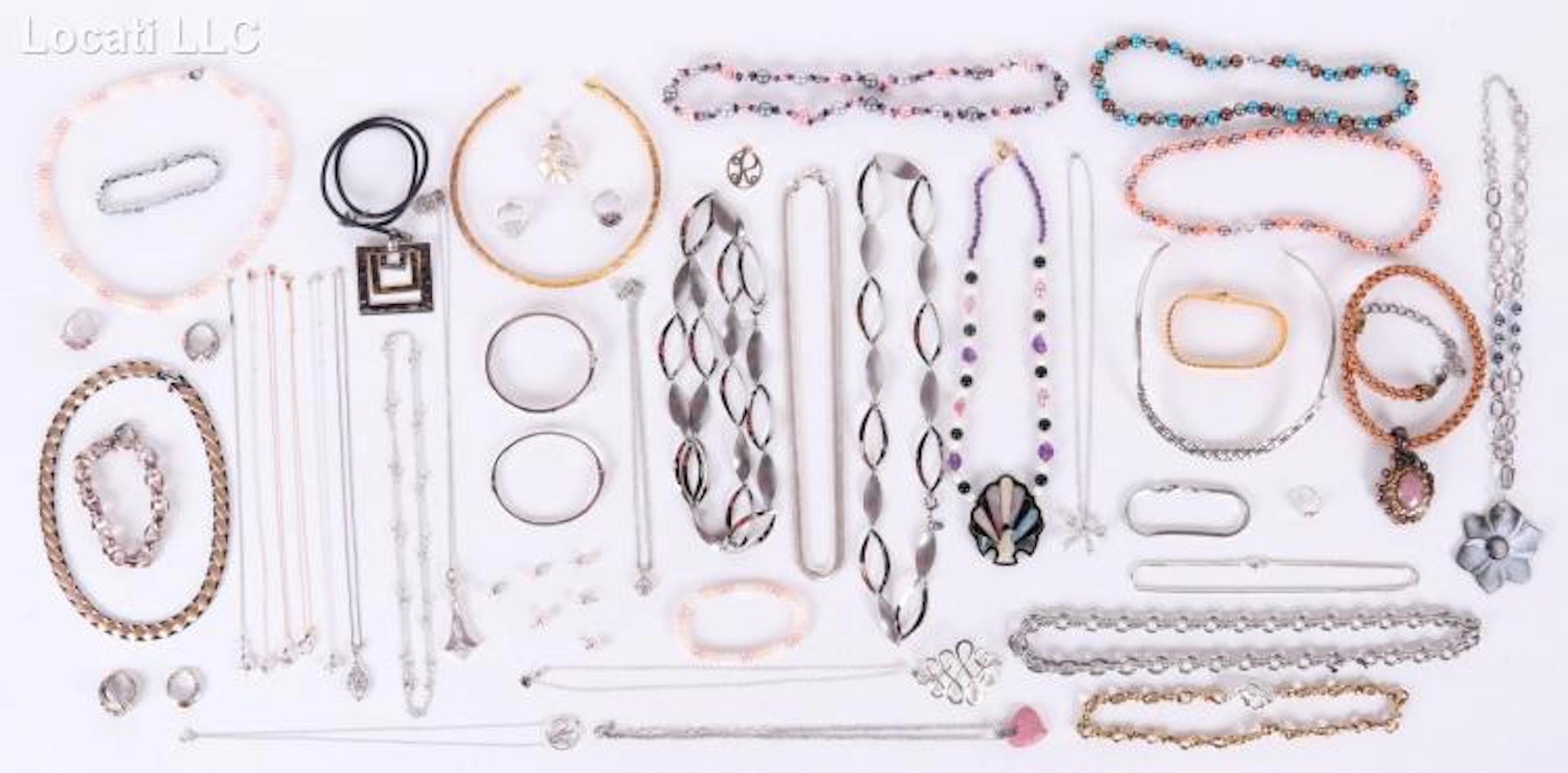 An Estate Lot of Costume Jewelry, Including Sterling and 14K Gold