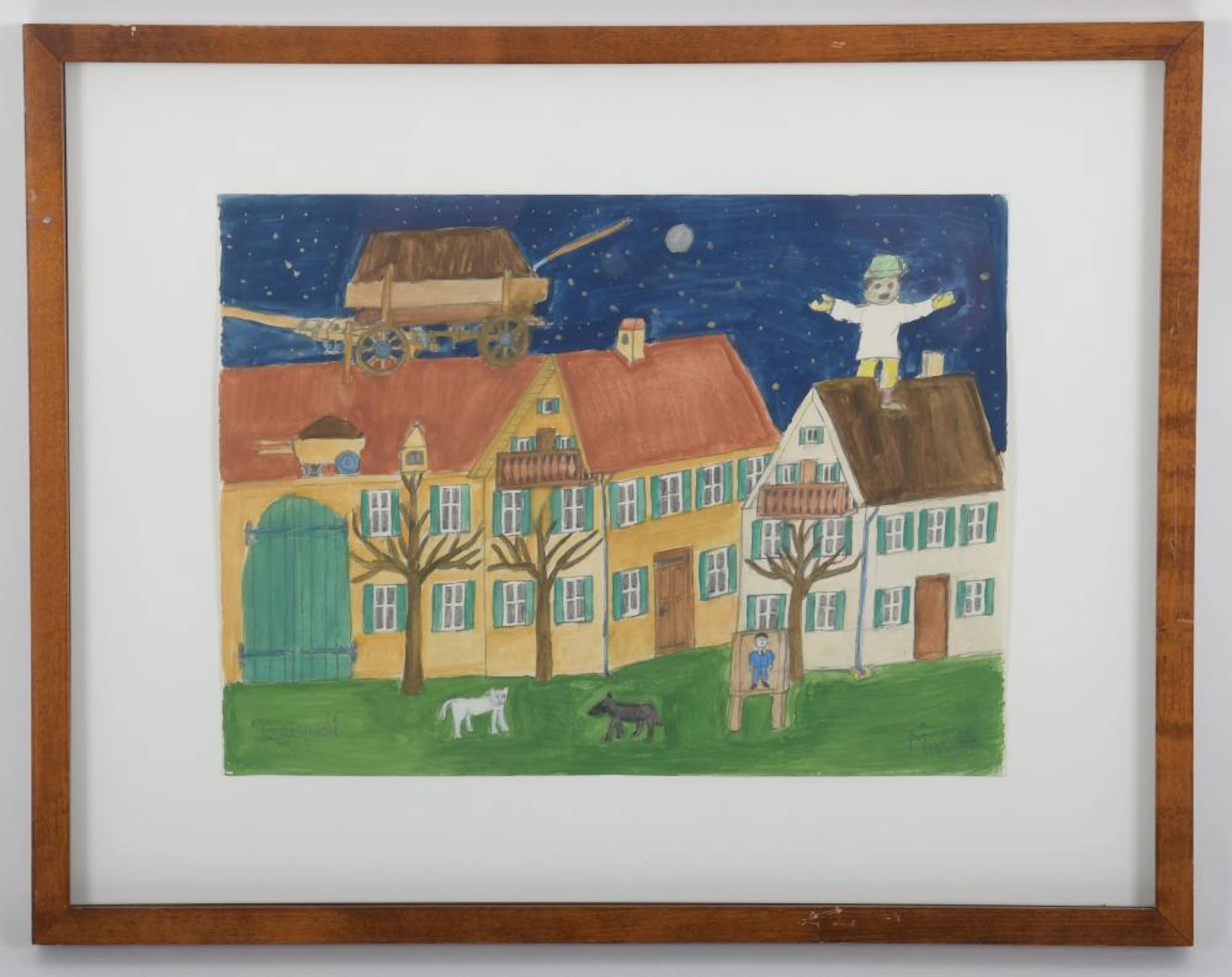 Max Raffler (1902-1988) Mixed Media