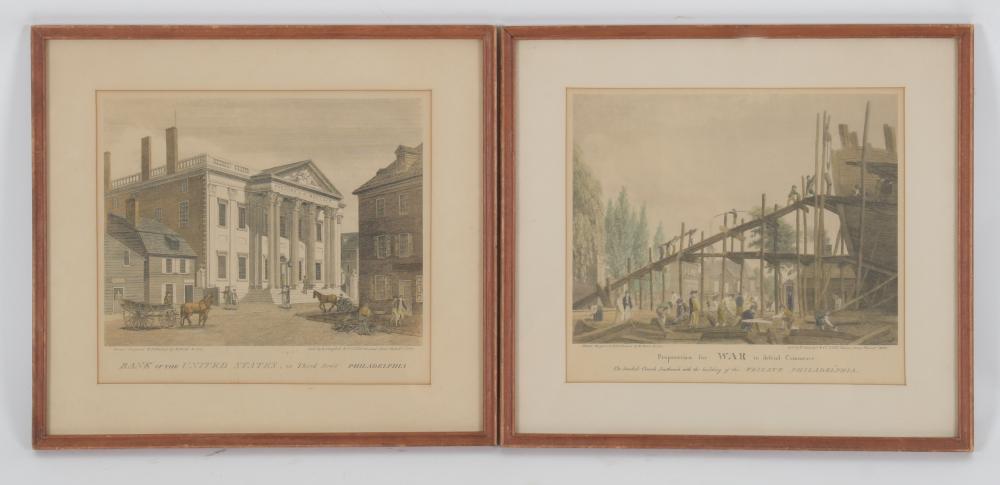 William Birch (1755 - 1834), Two Prints