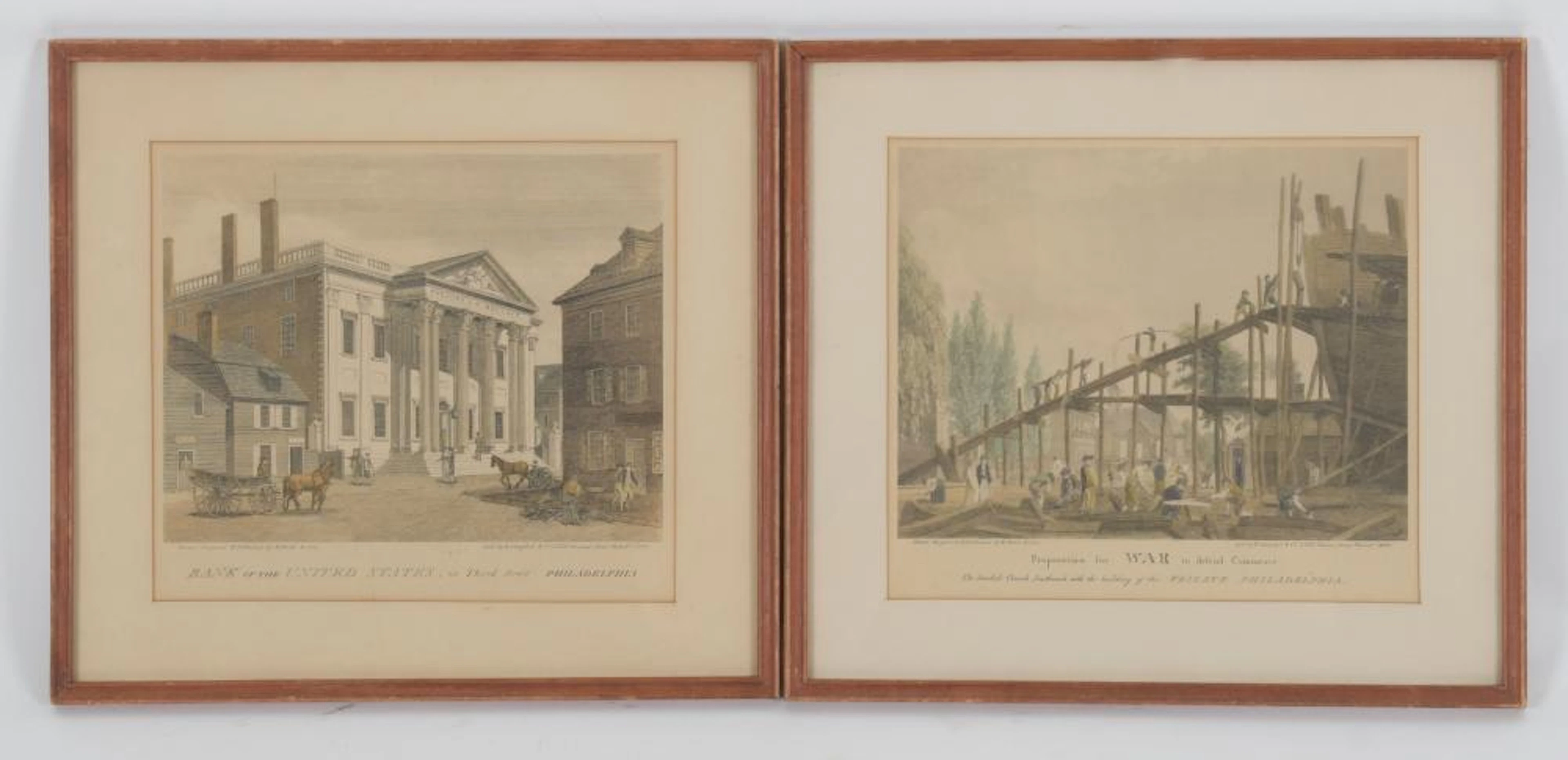 William Birch (1755 - 1834), Two Prints