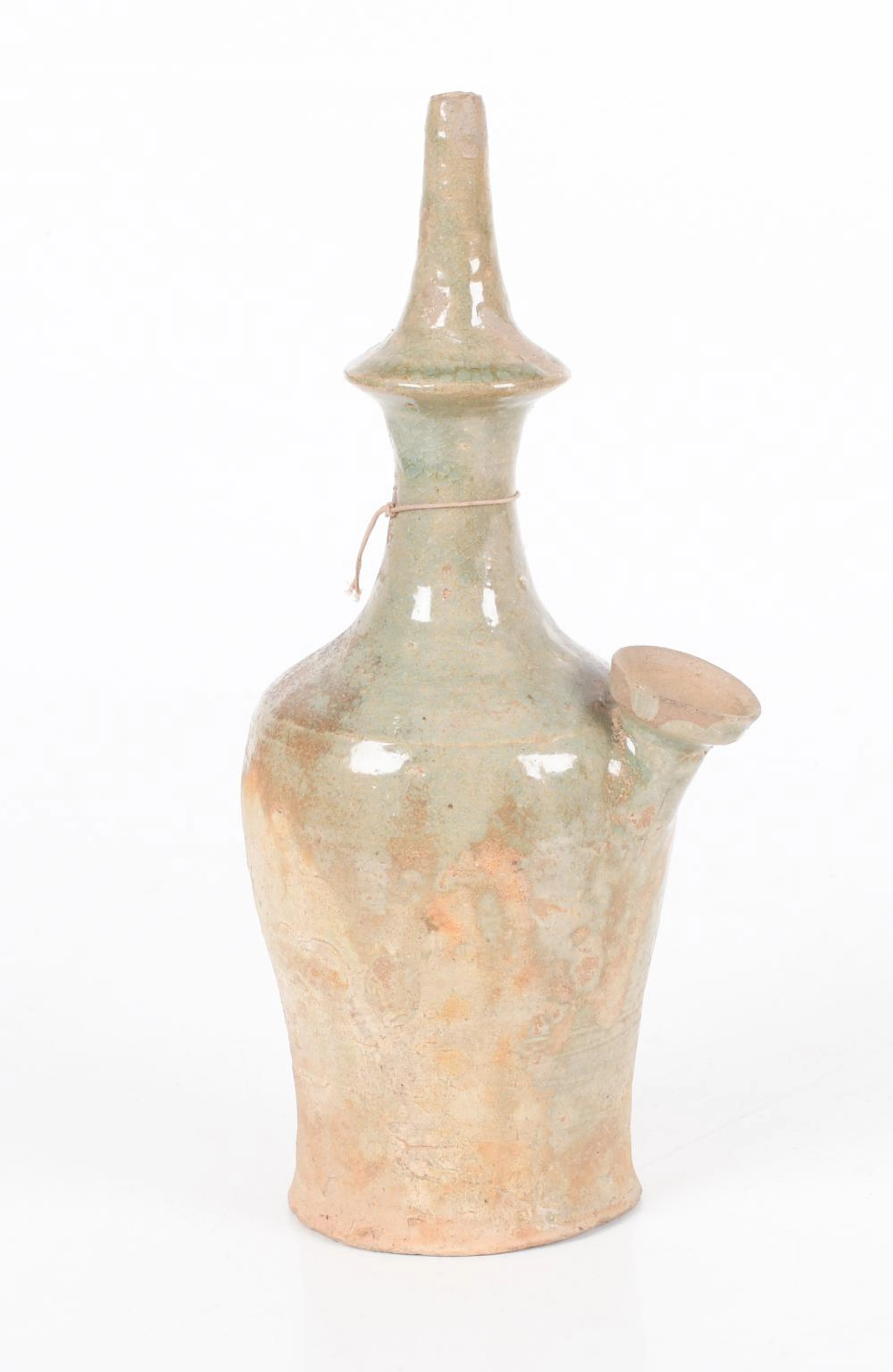 A Korean Celadon Kundika/Water Vessel
