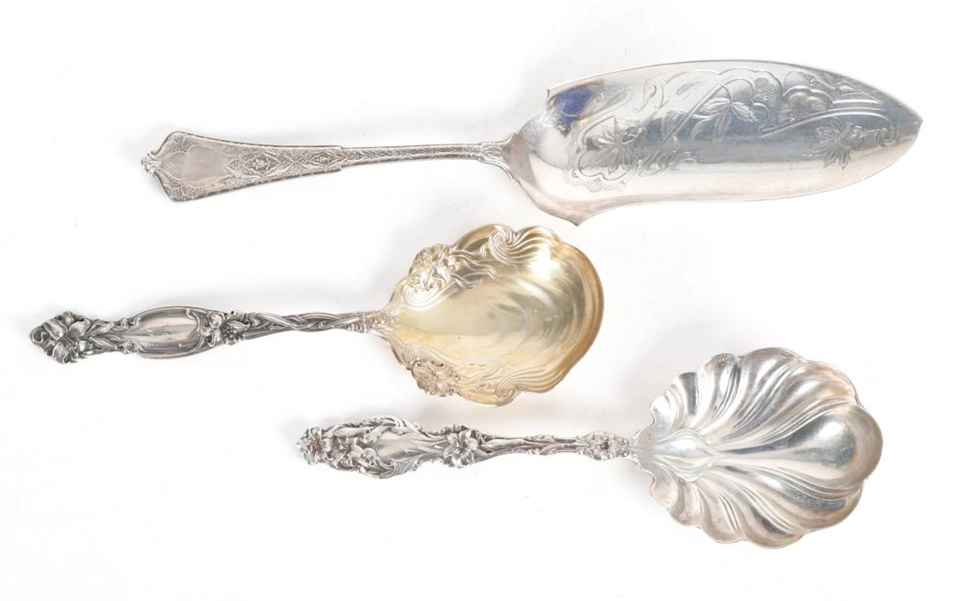 Three Sterling Silver Servers, Tiffany, etc...