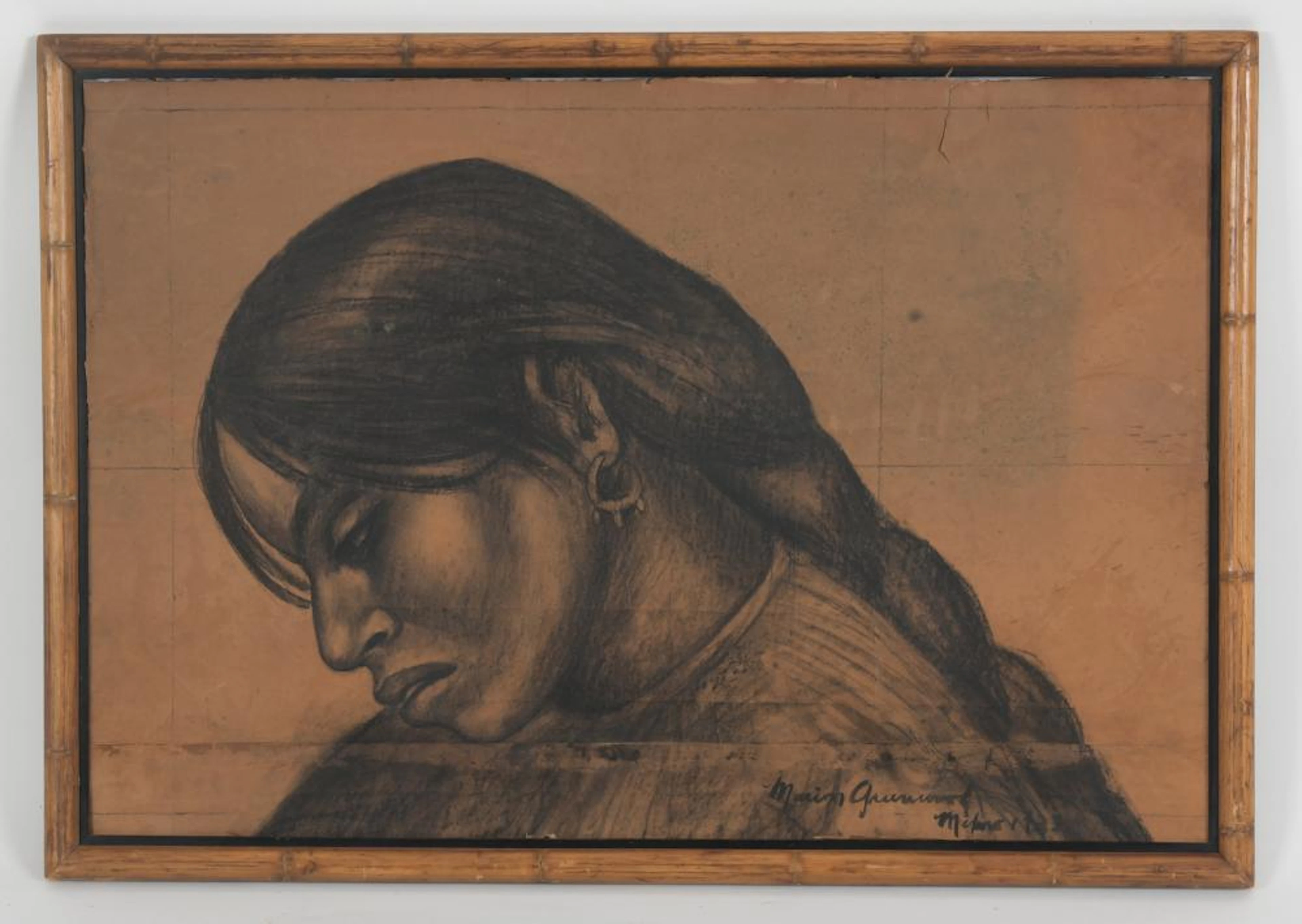 Marion Greenwood (1909 - 1970) Charcoal on Paper