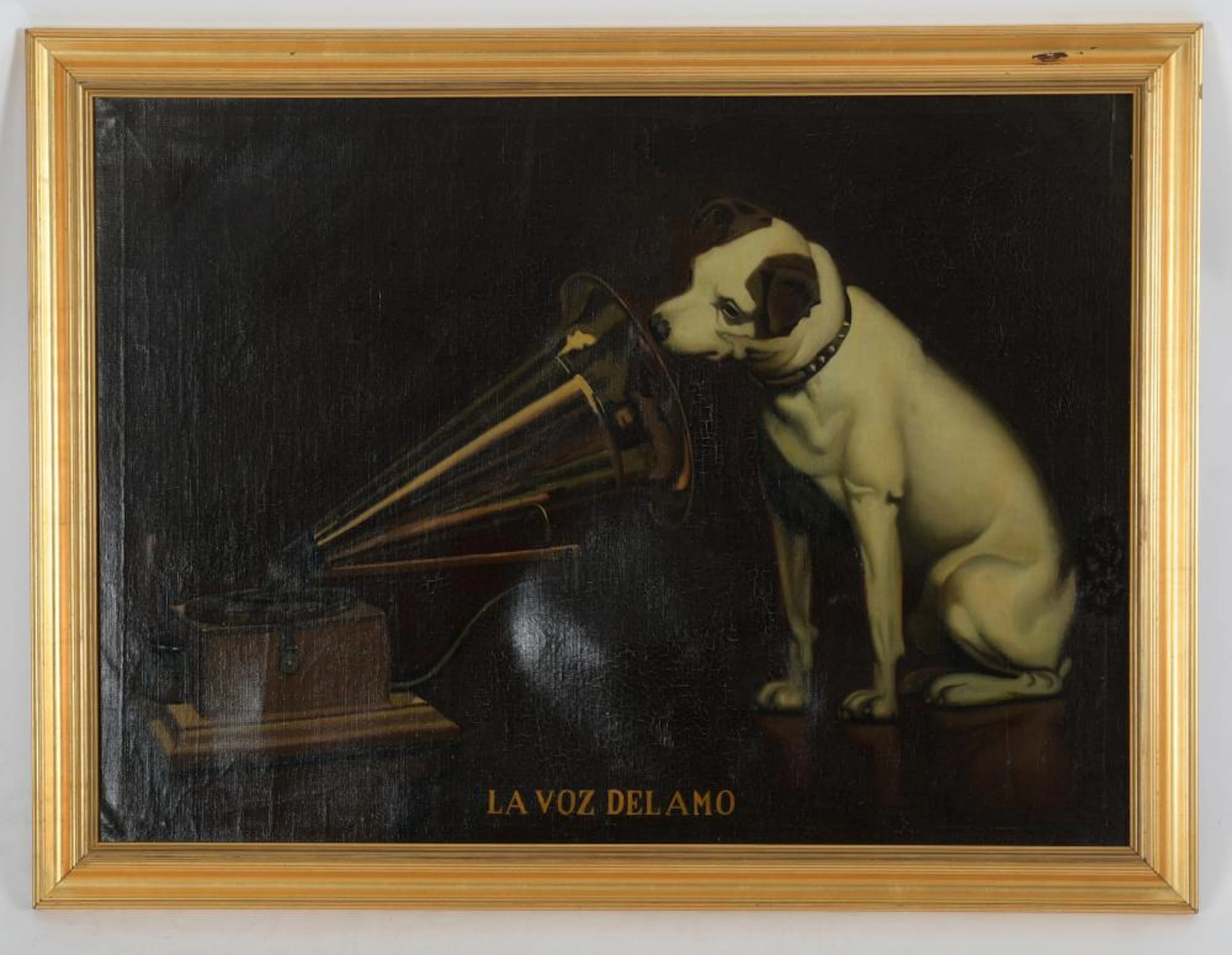 An RCA Victor Print on Canvas Circa 1900