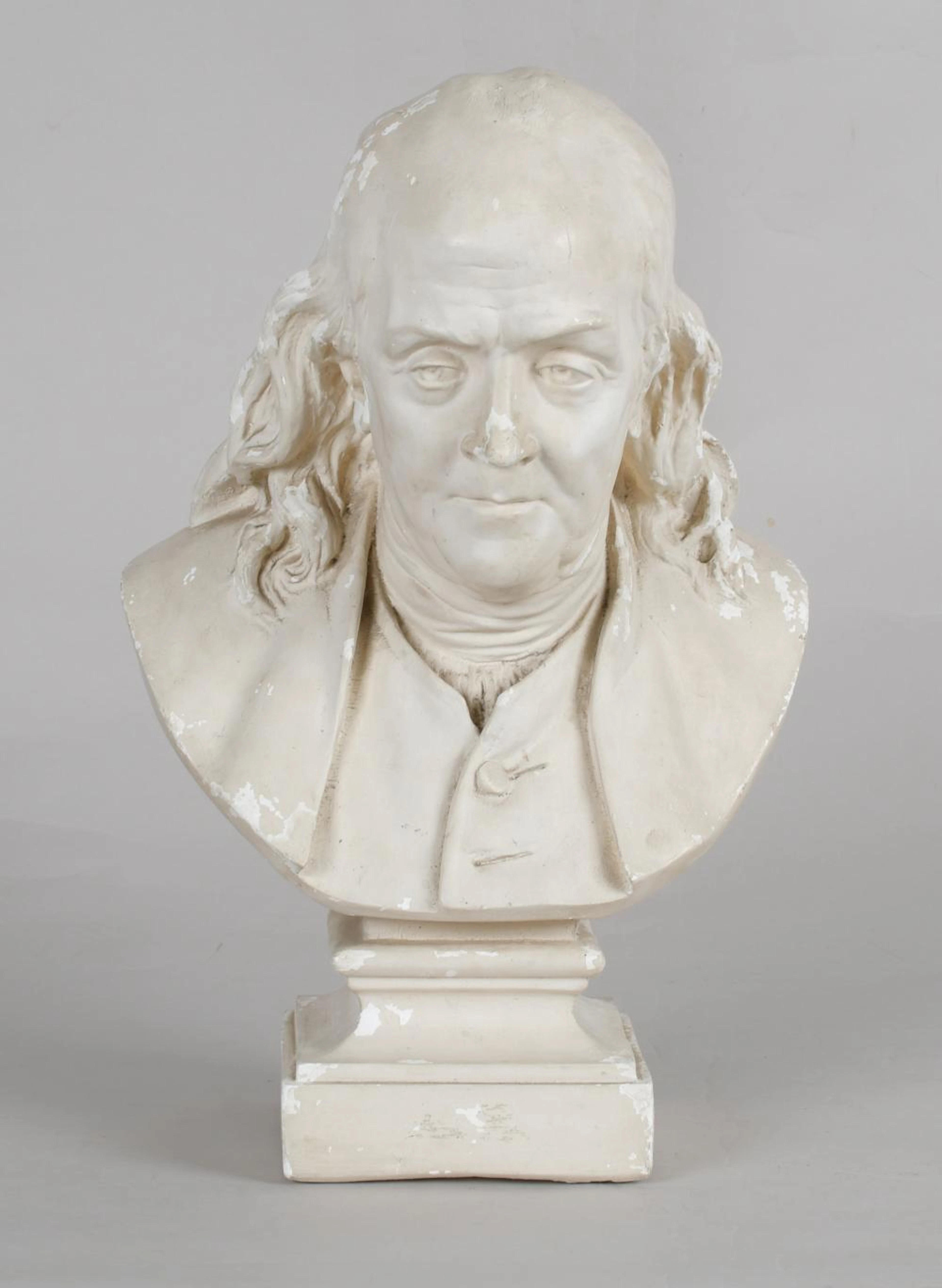 Bust of Benjamin Franklin, After Jean-Antoine Houdo