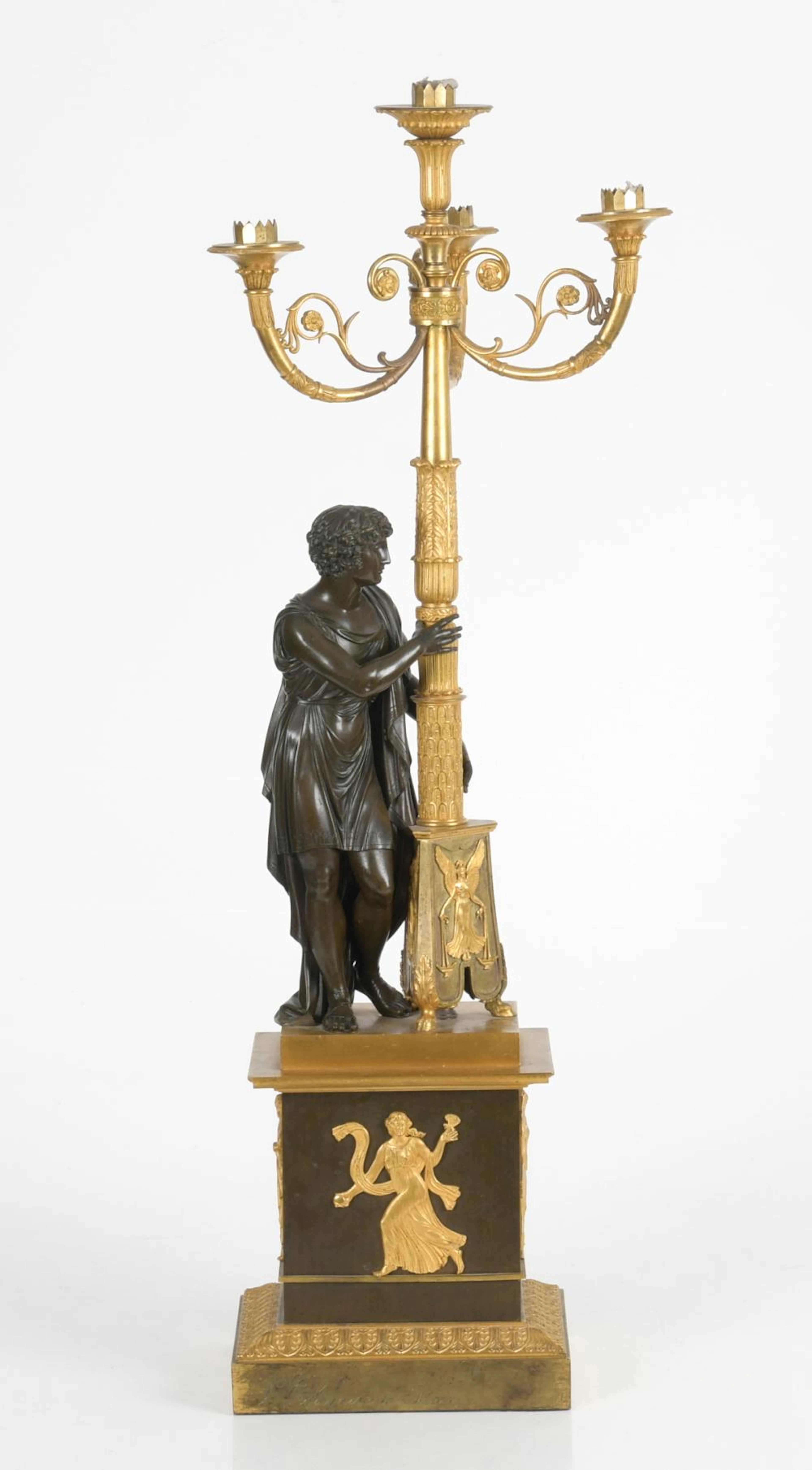 Empire Bronze Figural Candelabrum, Pierre Philippe Thomire