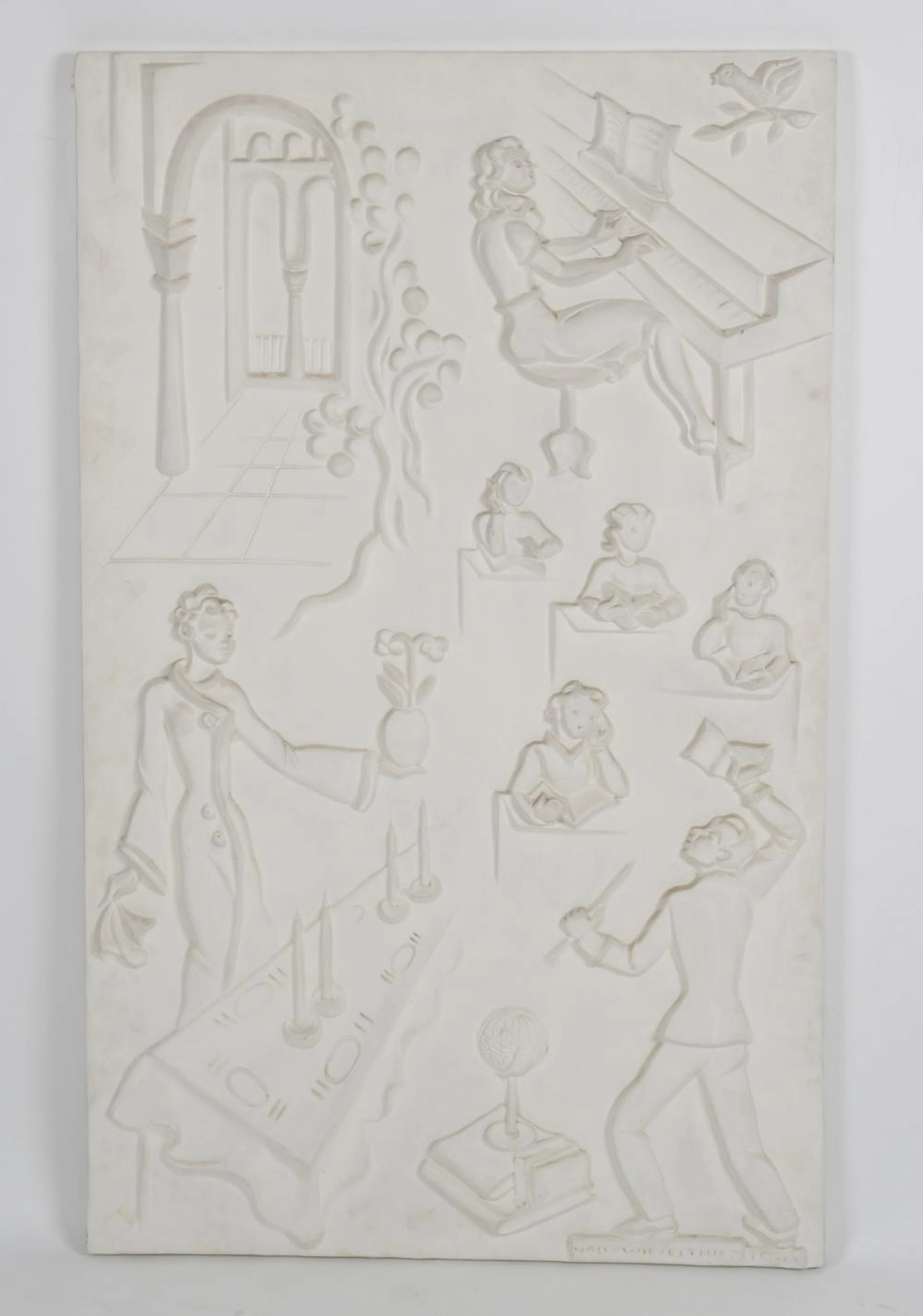 Vally Wieselthier (1895 - 1945) Plaster Panel