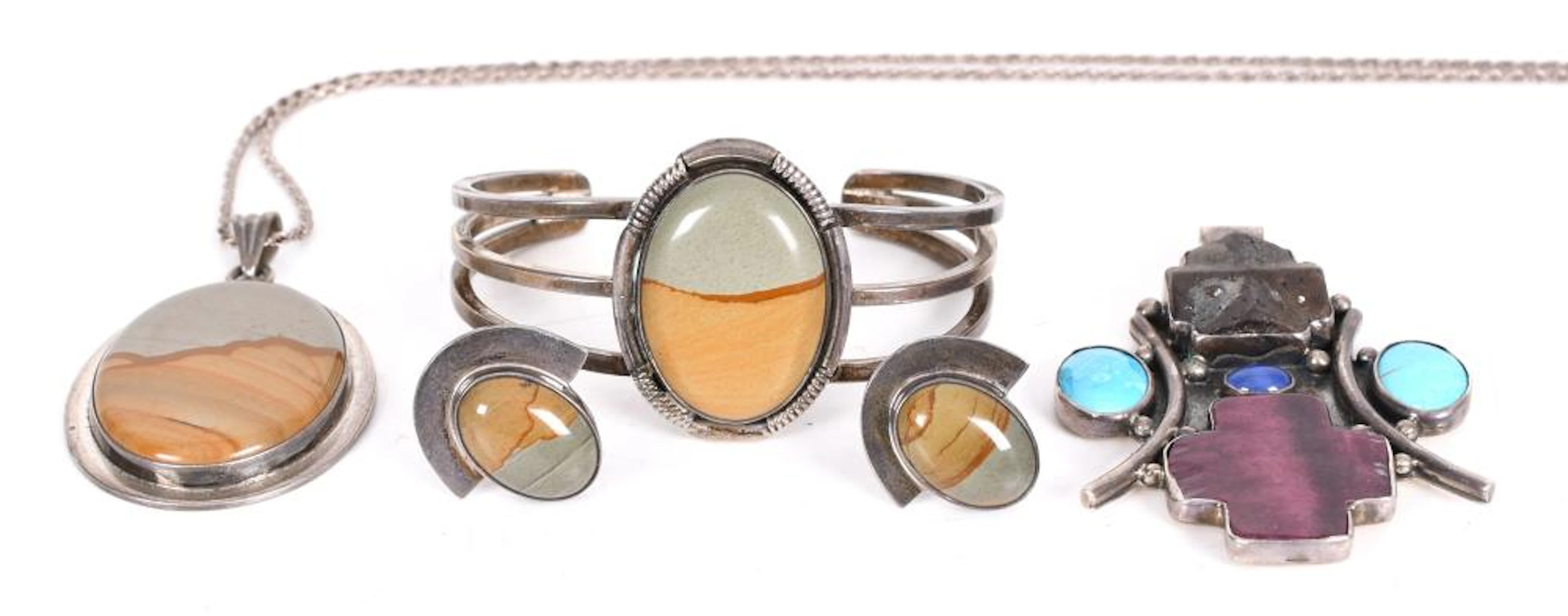 Group of Mexican and Native American Jewelry