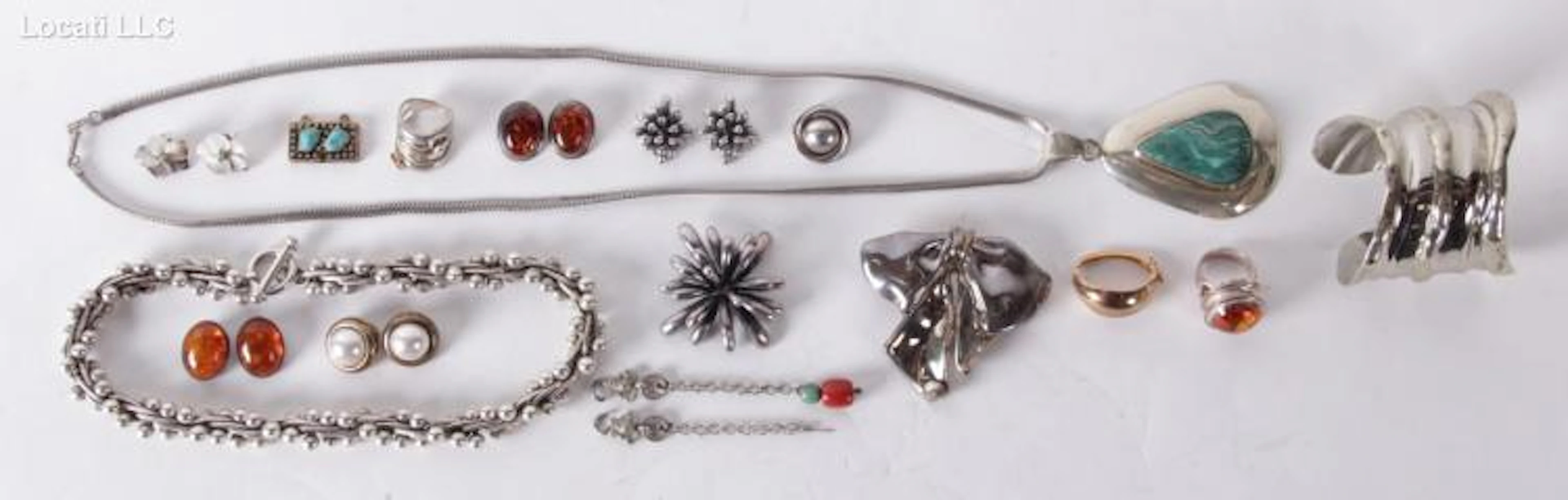 A Group of Assorted Sterling Jewelry