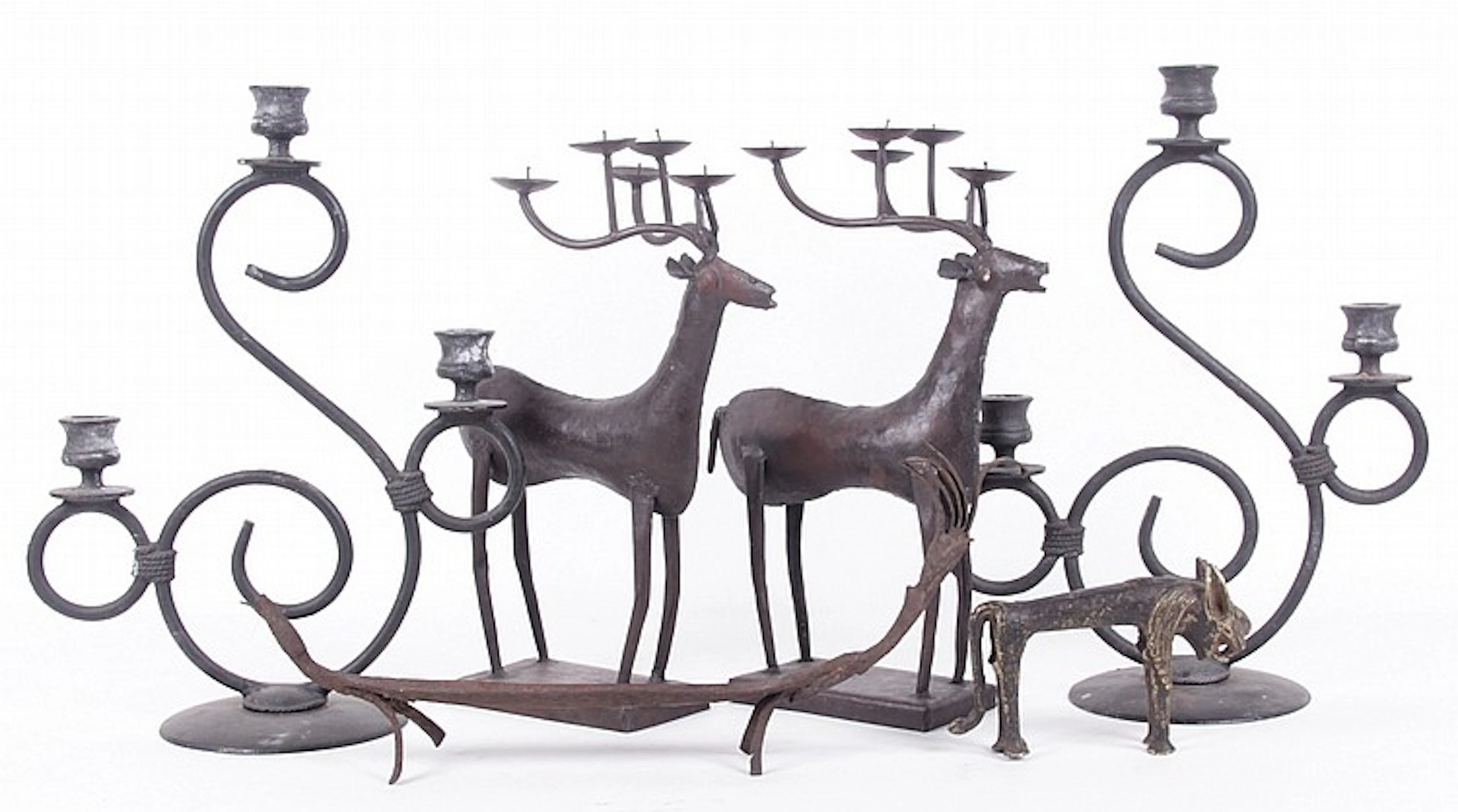 Estate Lot: Metalware Including Candelabra