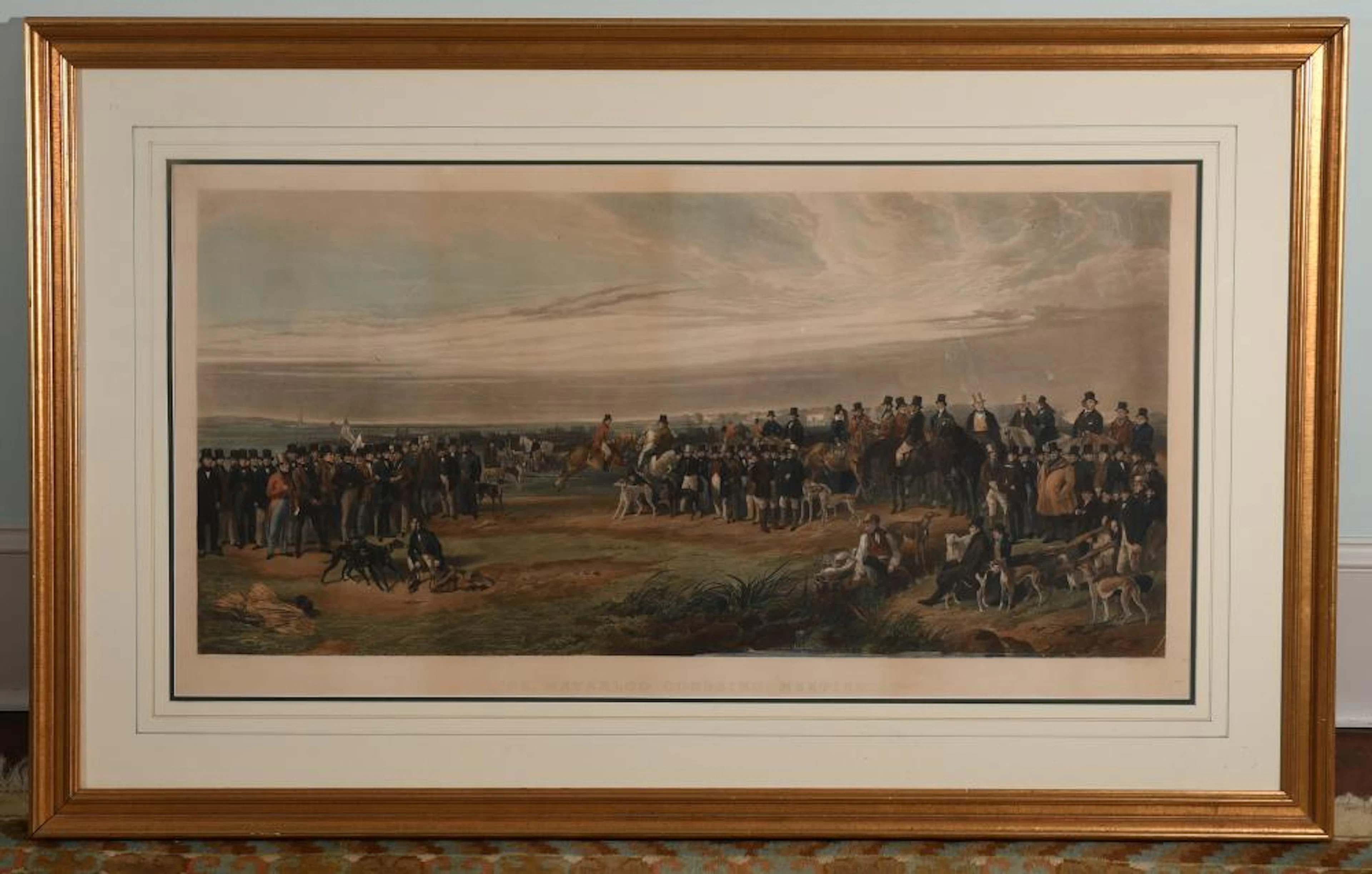 The Waterloo Coursing Meeting, Engraving