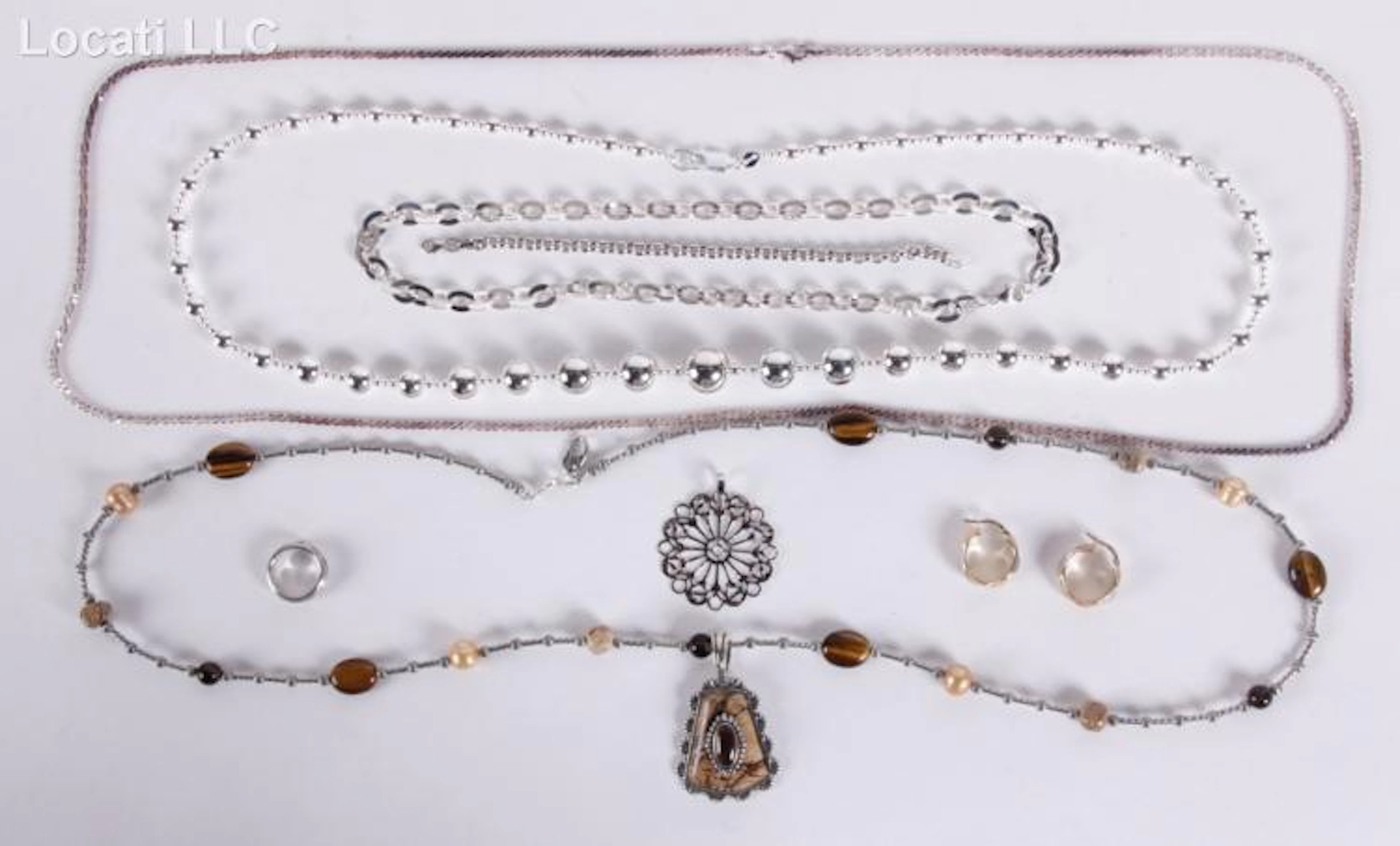 A Group of Jewelry Including 14k Gold, Sterling