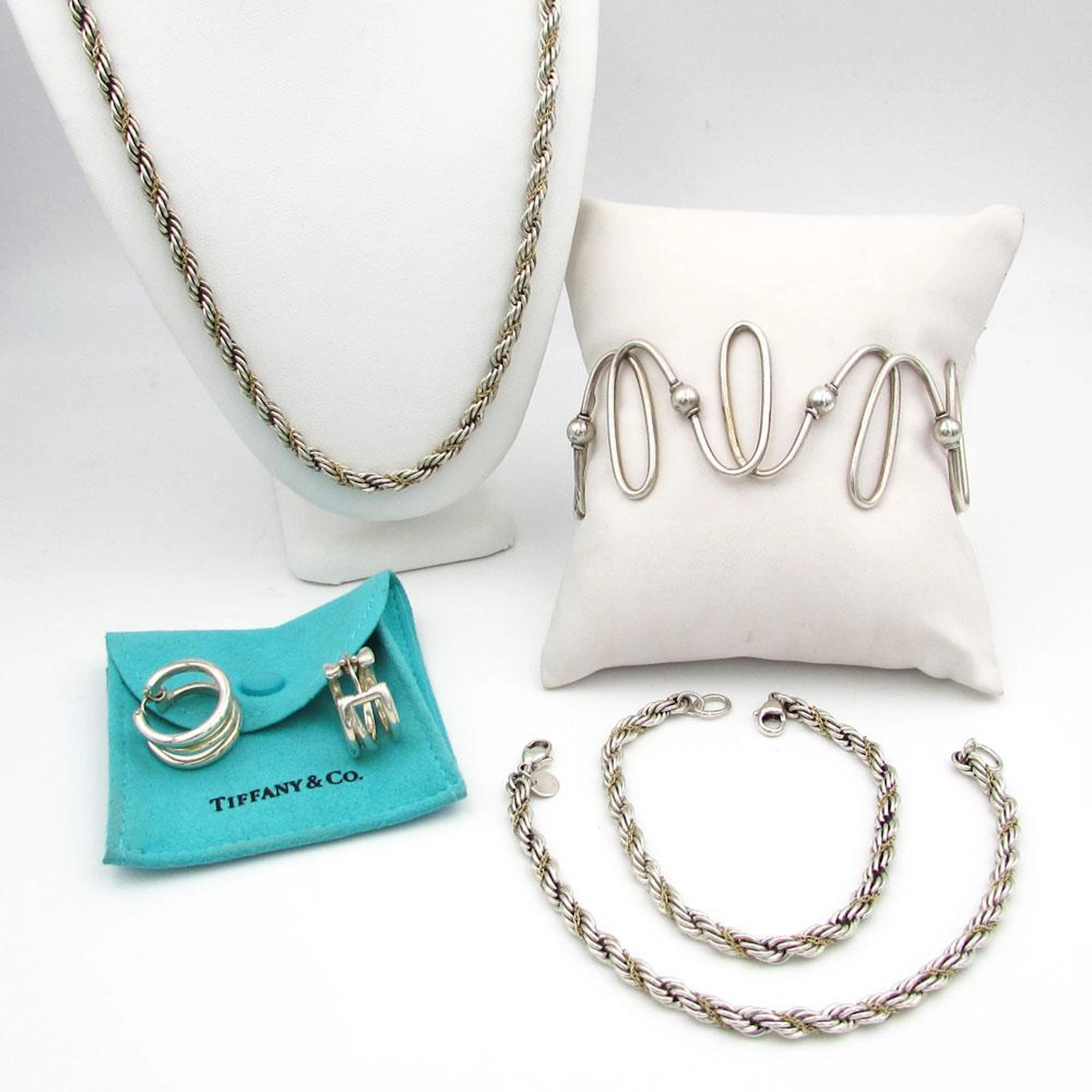 Tiffany & Co Sterling Silver 18K Gold Jewelry Lot