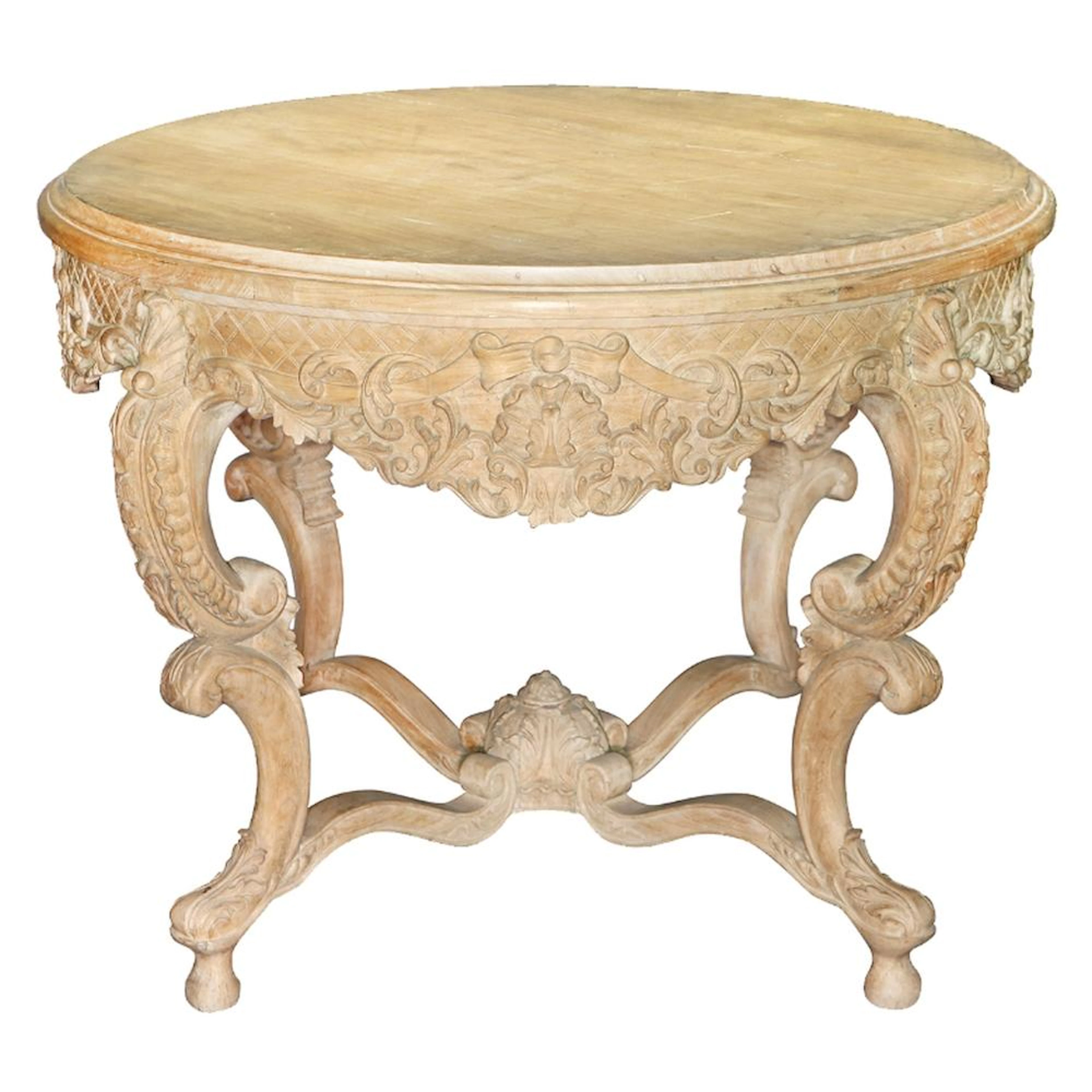 A Roccoco Revival Narra Round Table