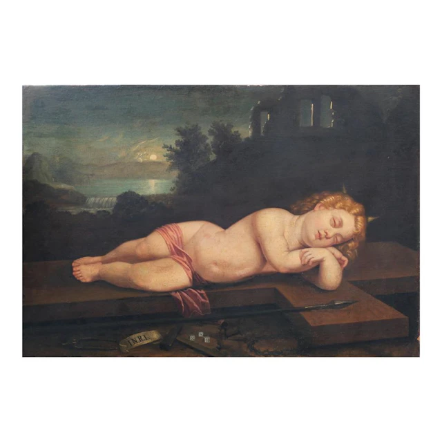 - Philippine School, 19th-Century Niño Dormido