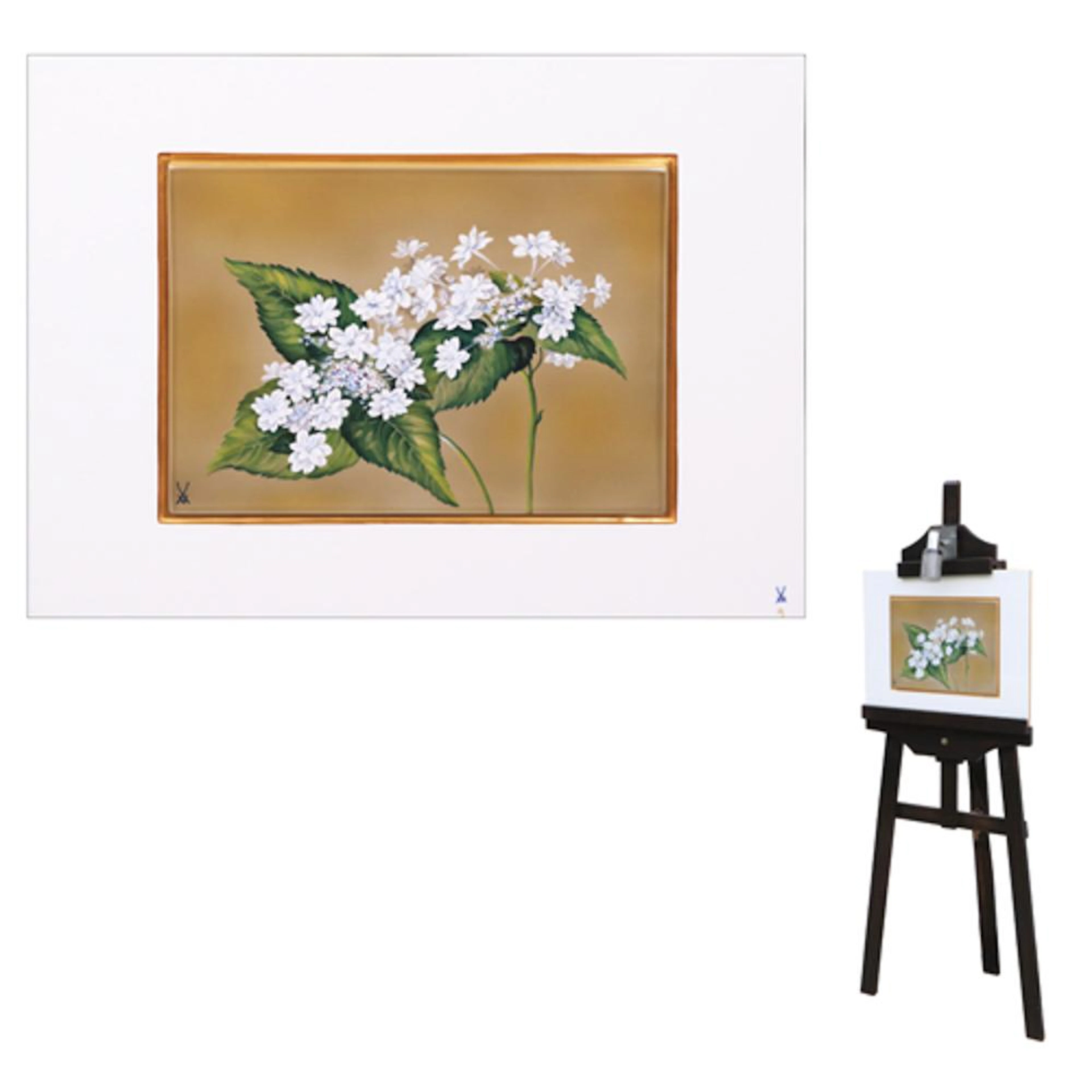 Meissen ?Fireworks? Hydrangea Wall Plaque
