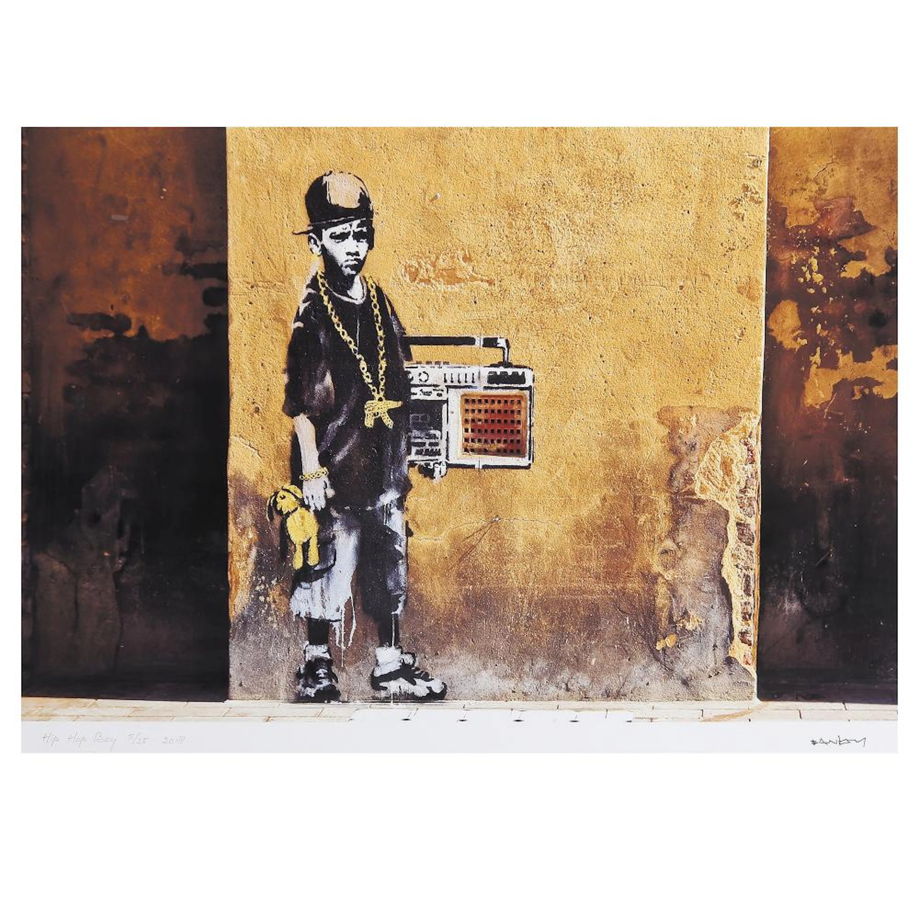 Banksy (b. 1974) - Hip Hop Boy