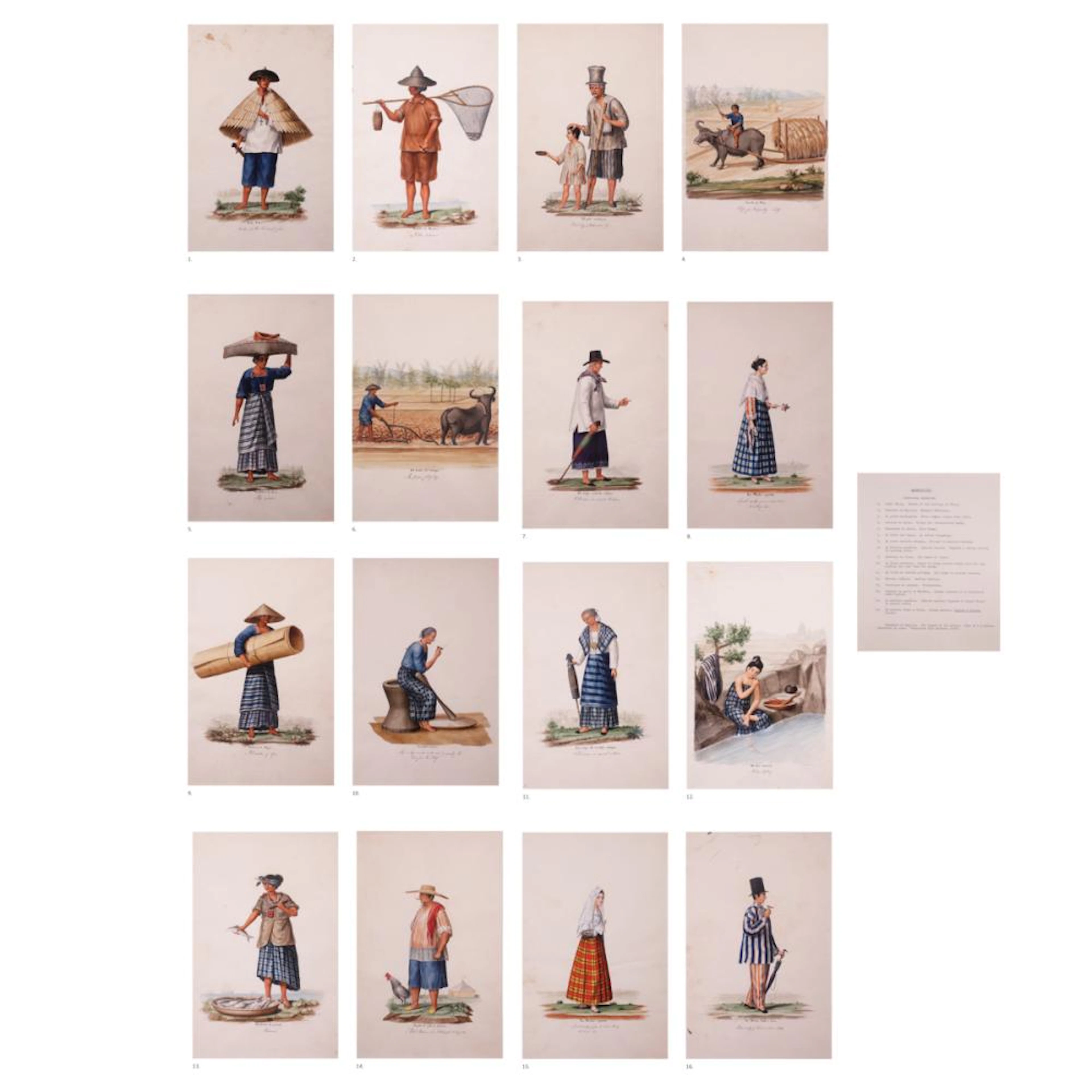 Justiniano Asunción (1816 - 1901) "Costumes of Manilla"...