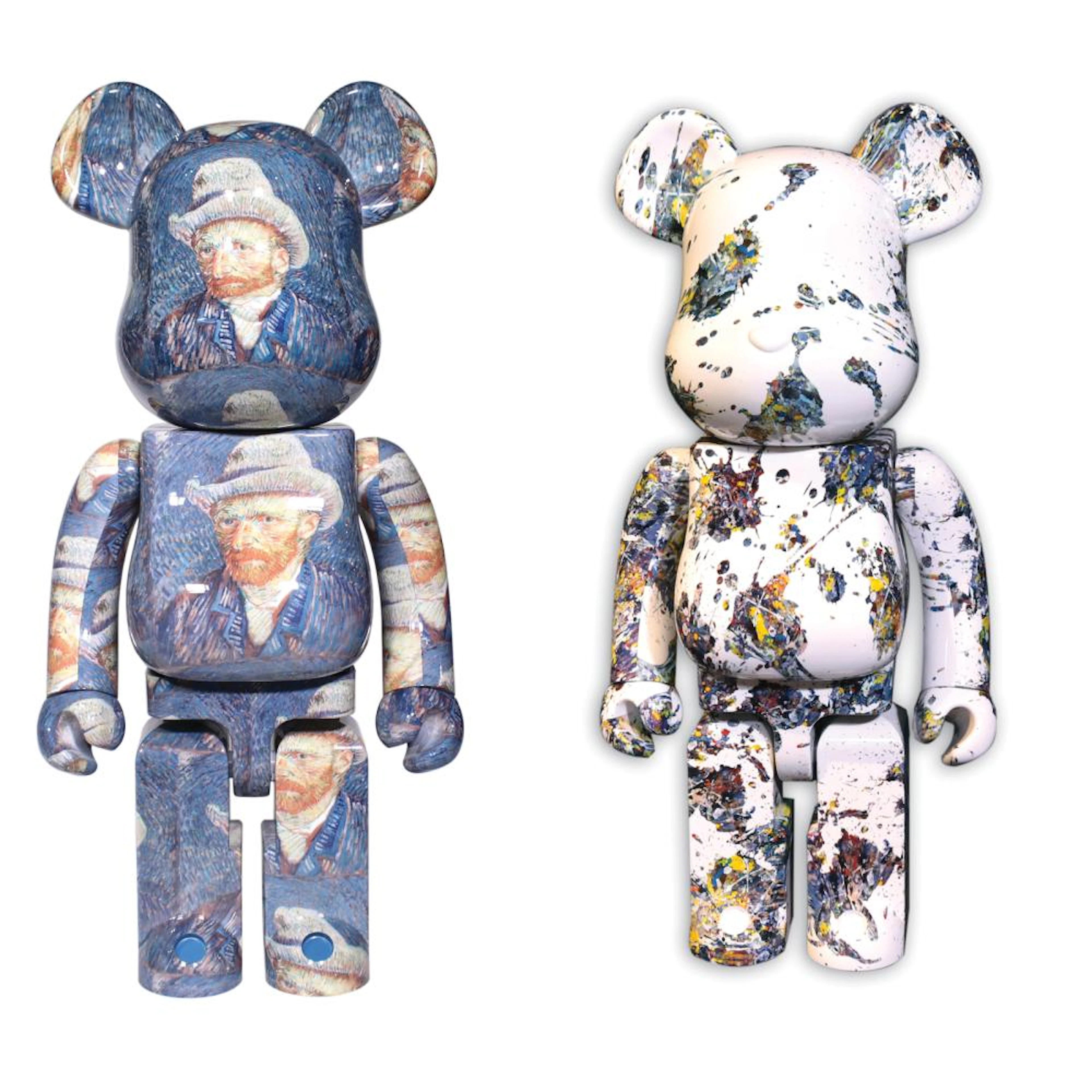 Bearbrick x Vincent Van Gogh Bearbrick x Jackson Pollock