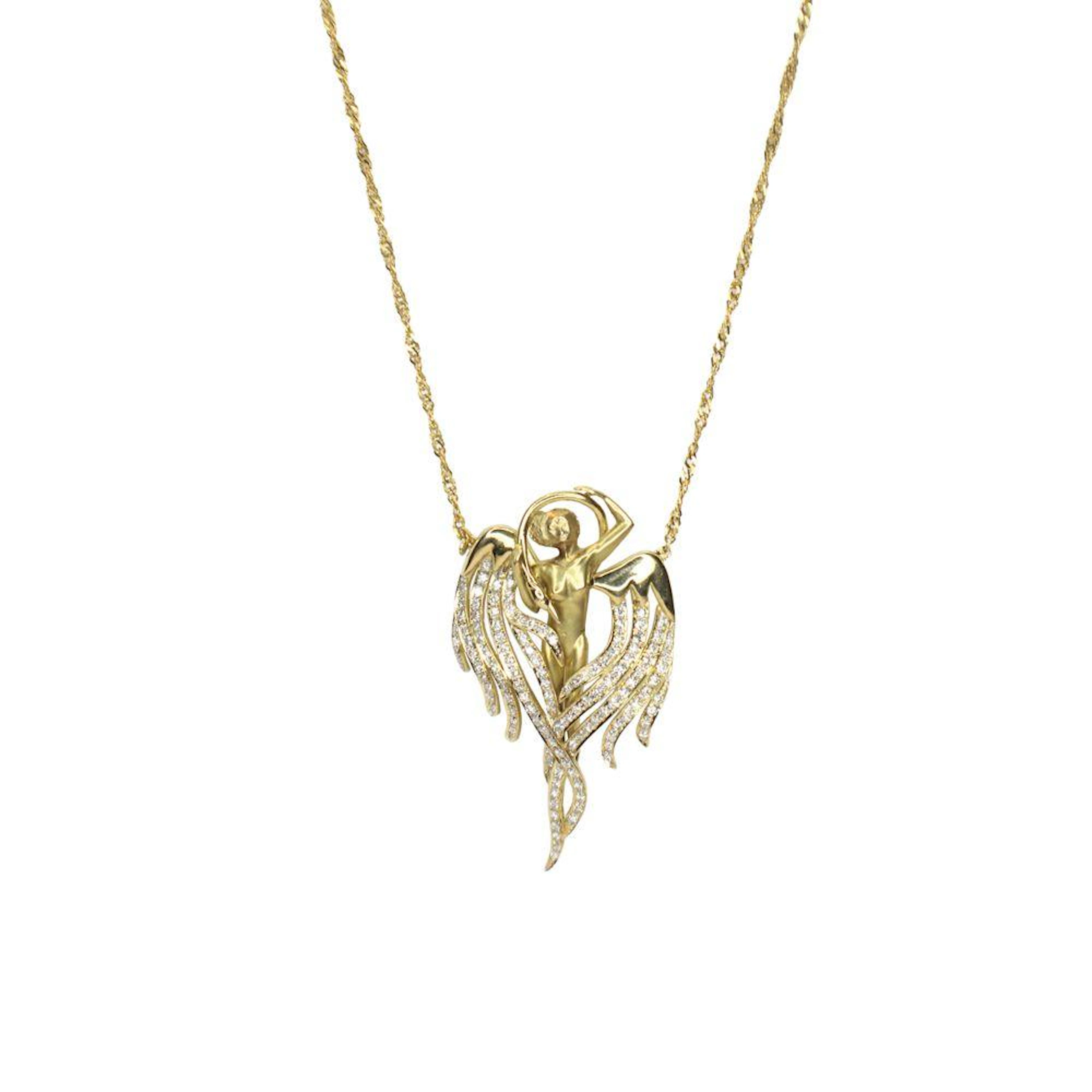 Sculptured Angel Necklace
