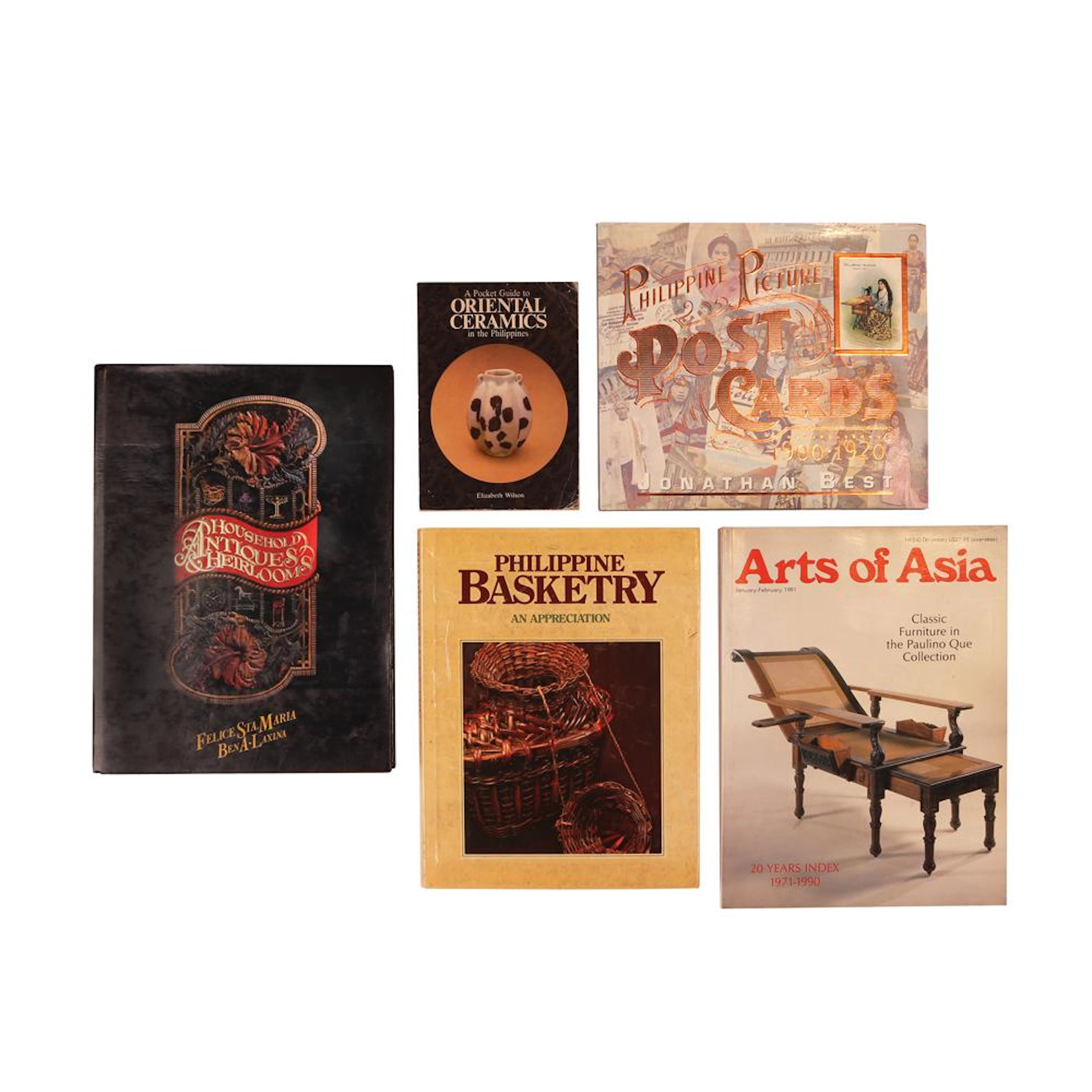 Five books on Philippine Antiquities and Crafts