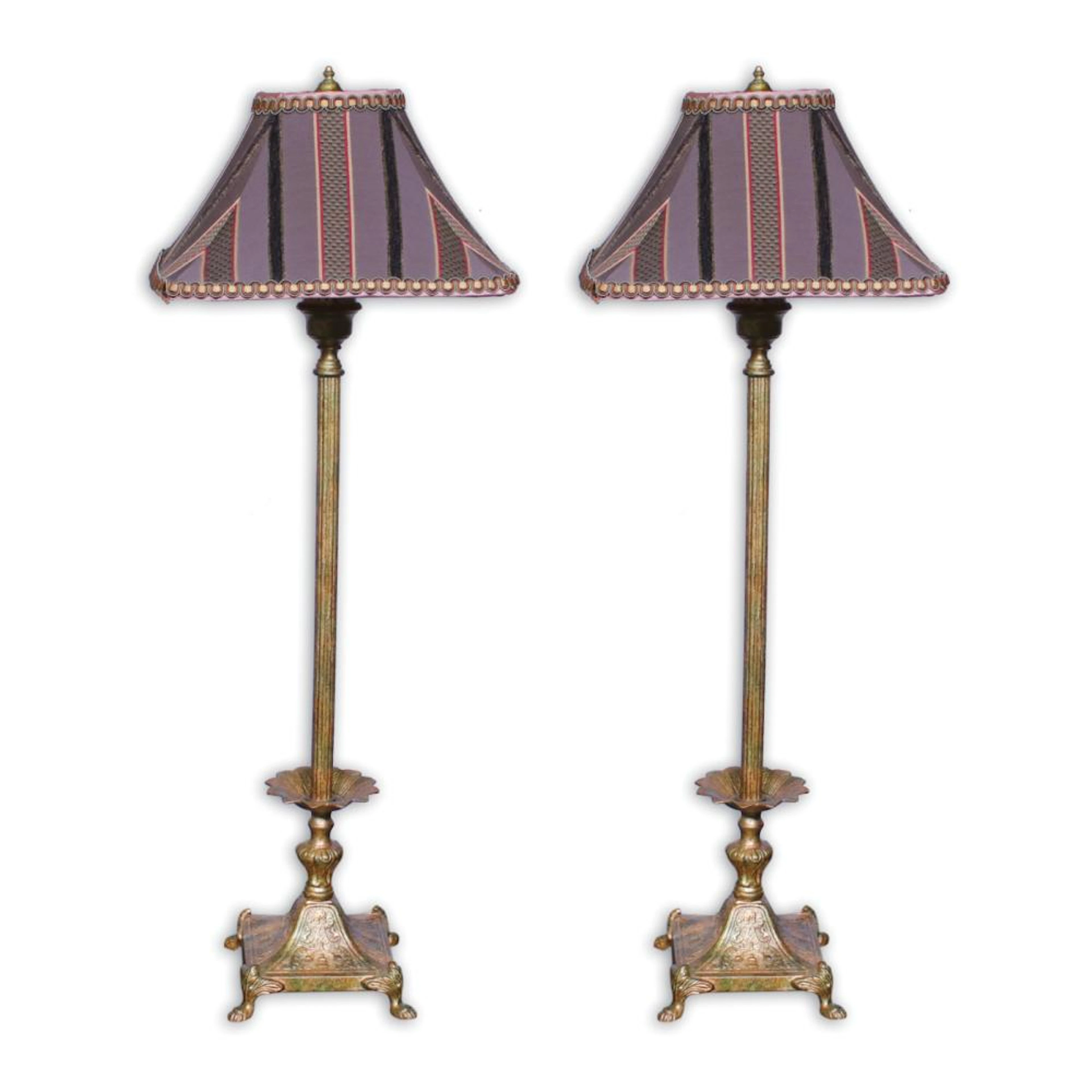 A Pair Oriental Buffet Lamps