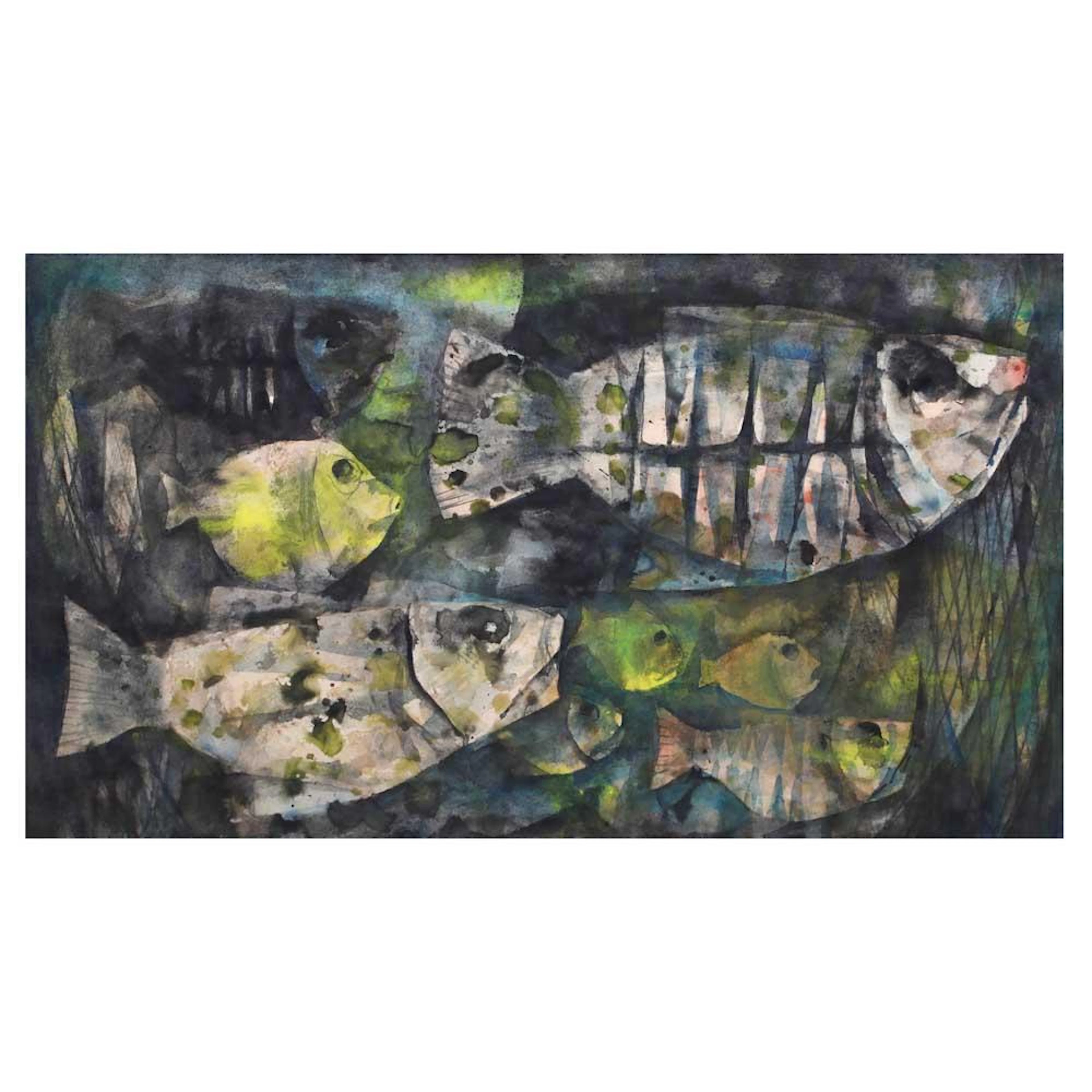 Vicente Manansala - Abstract Study of Fish