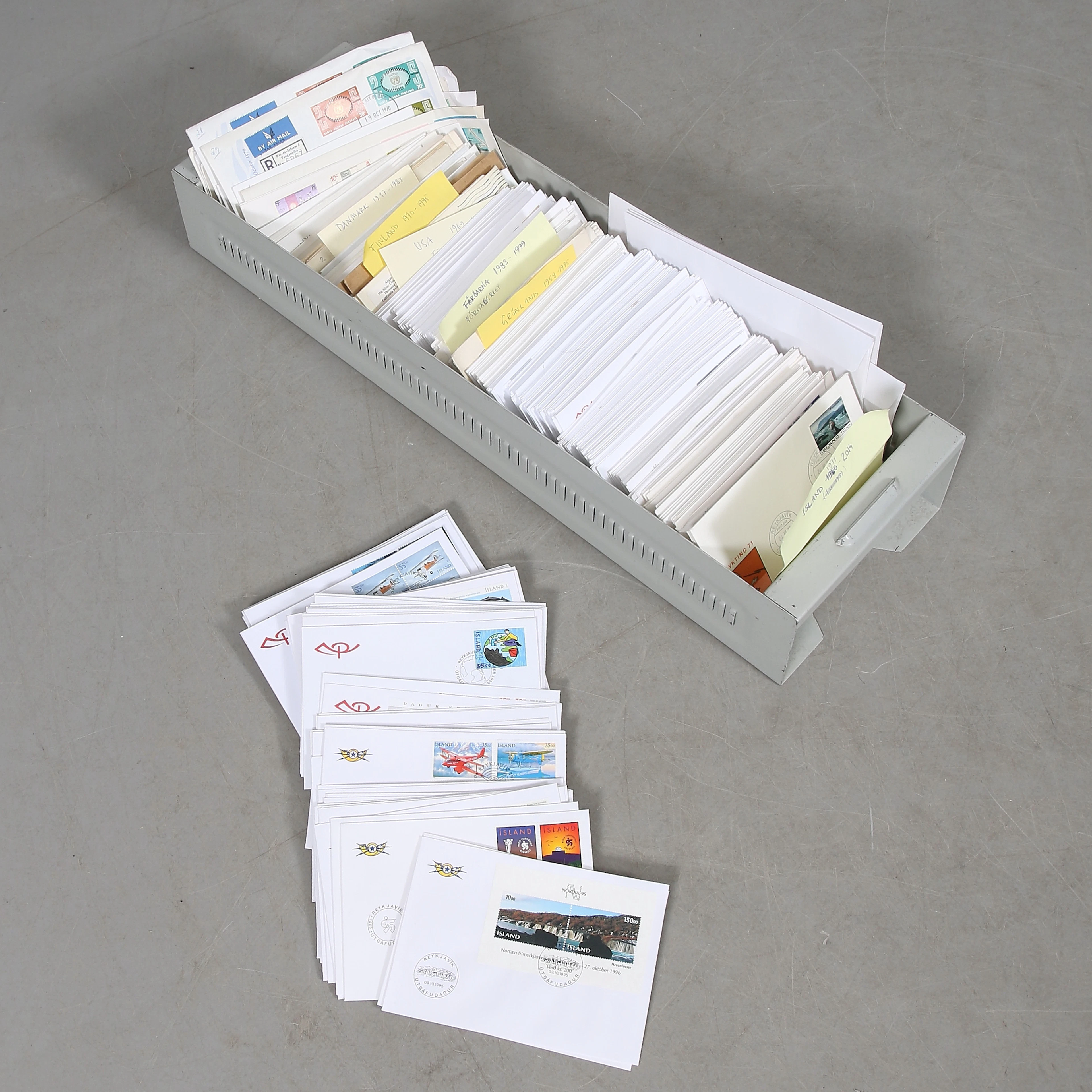 FRIMÄRKEN, Hundratals, FDC, Norden.