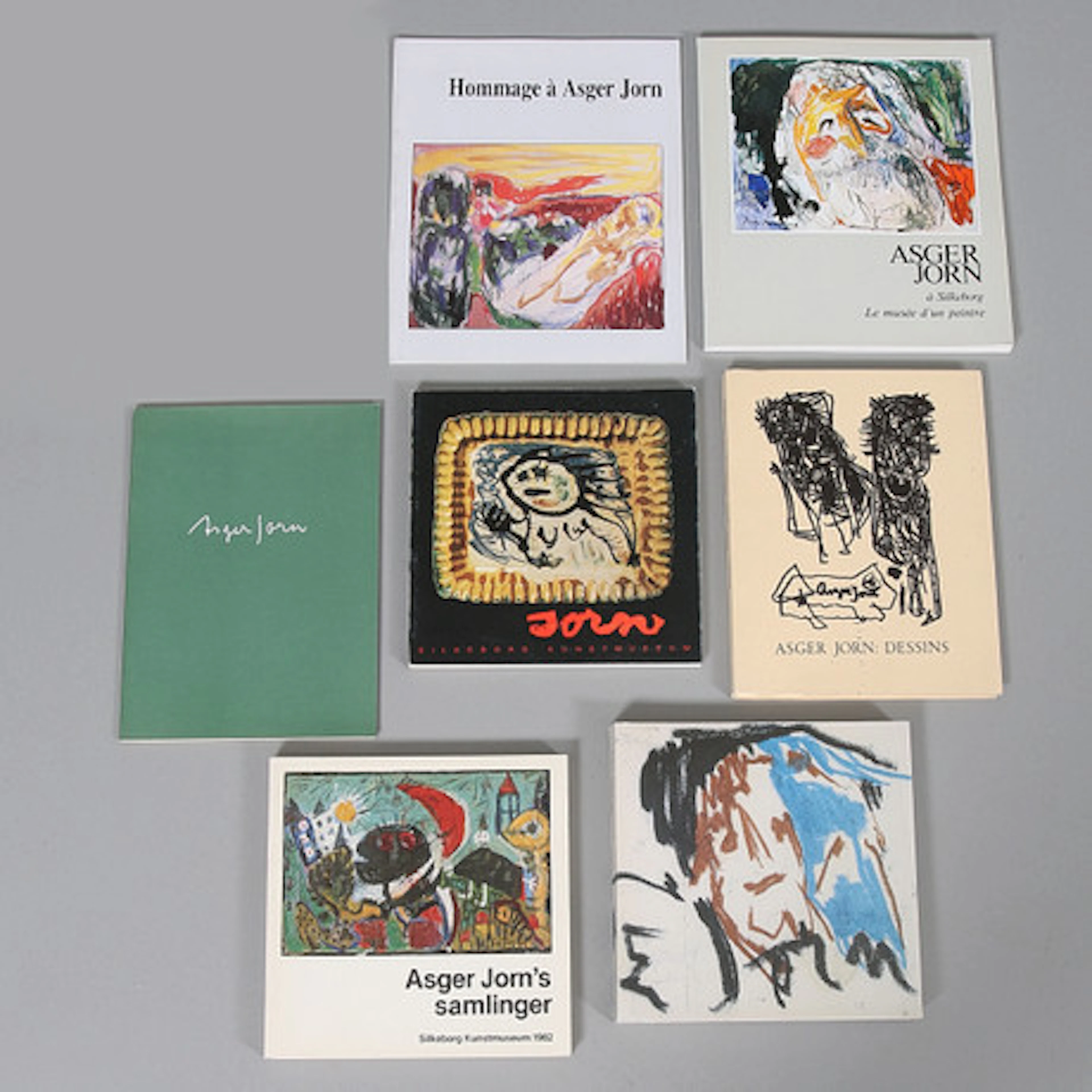 KONSTKATALOGER, 7 st, Asger Jorn, bl.a. Jo…