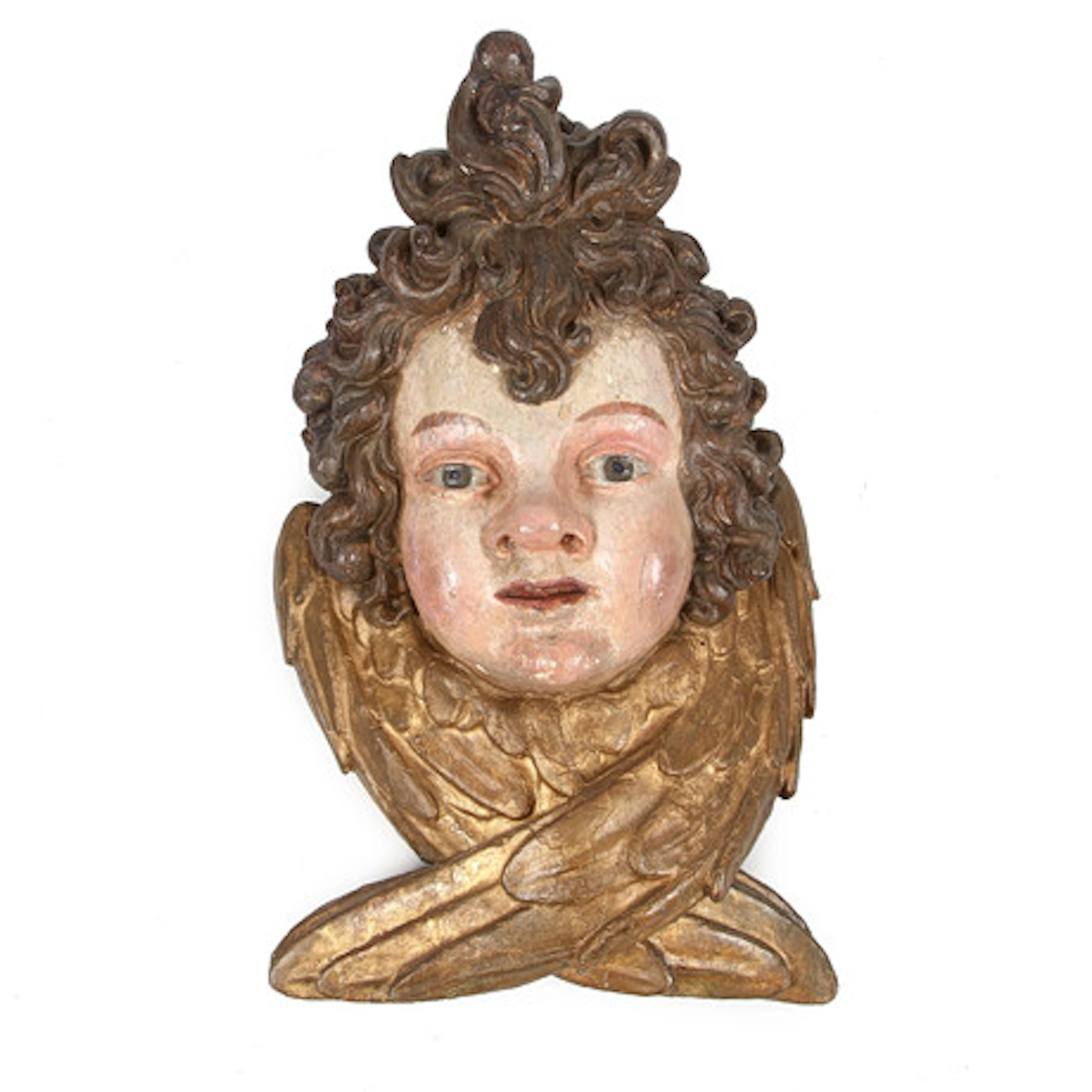 SKULPTUR, skuret och bemålat trä, Barock, …