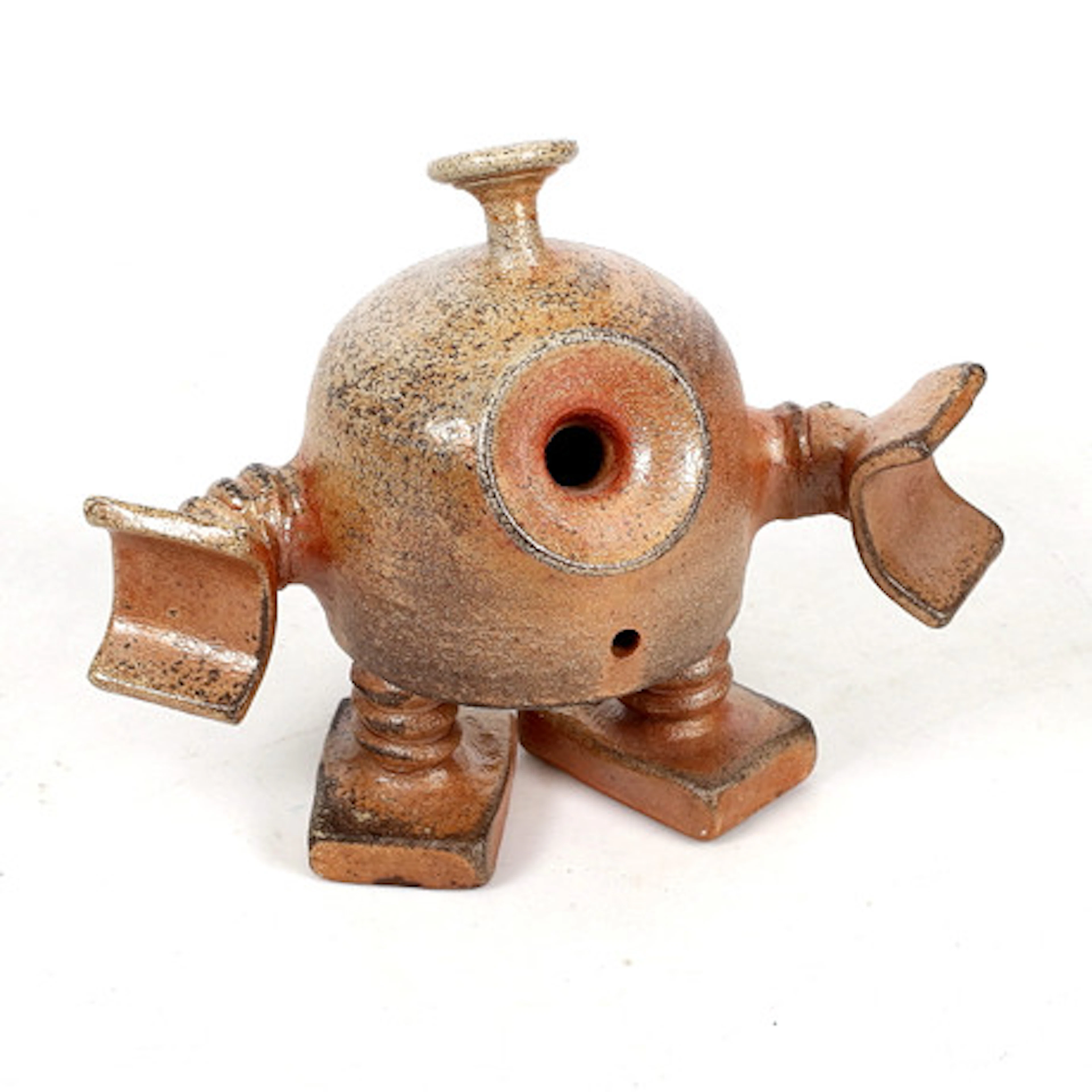 EMIL ÖSTERHOLM. Skulptur, "Robot", keramik…