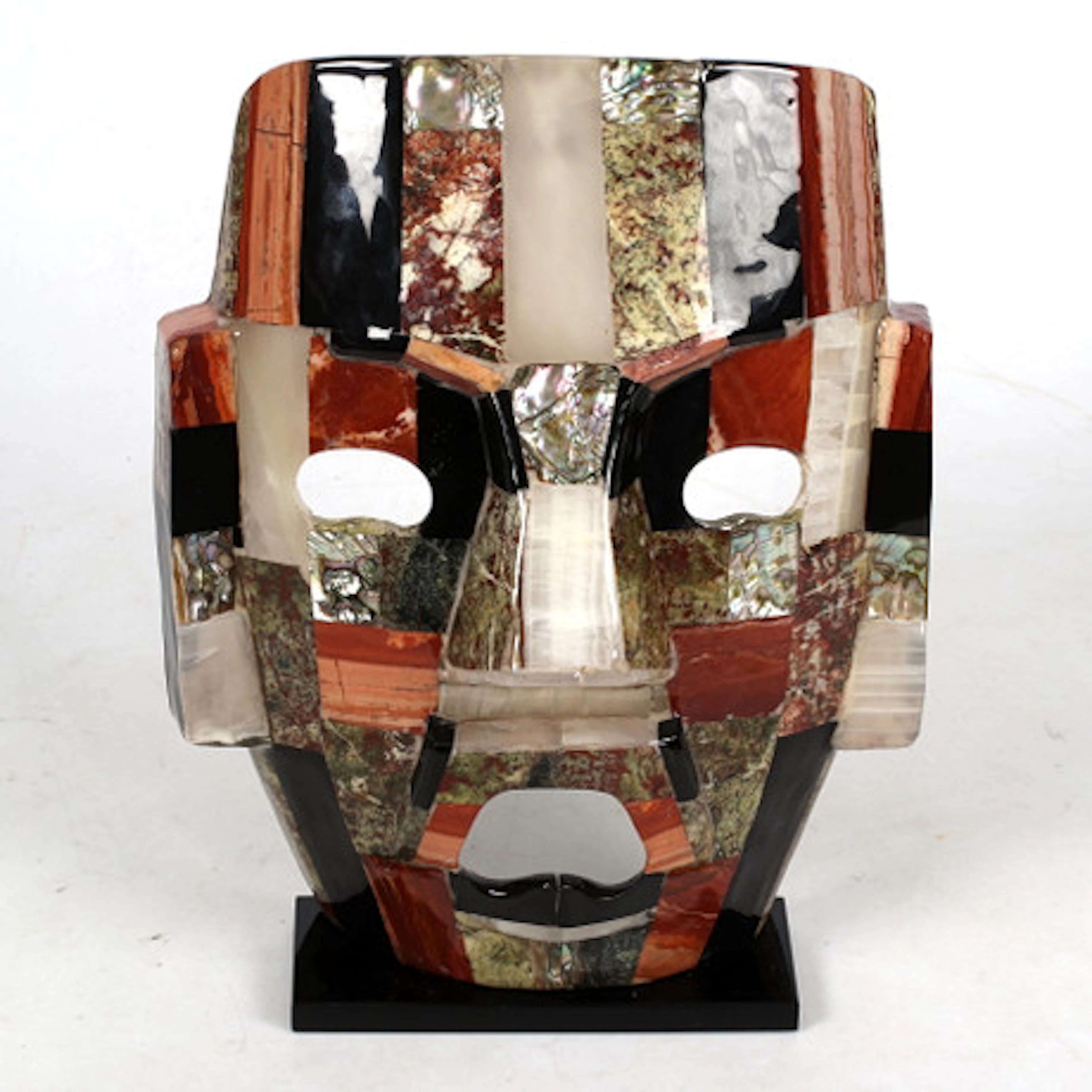 SKULPTUR, mask, Aztec Maya, 1900-talets sl…