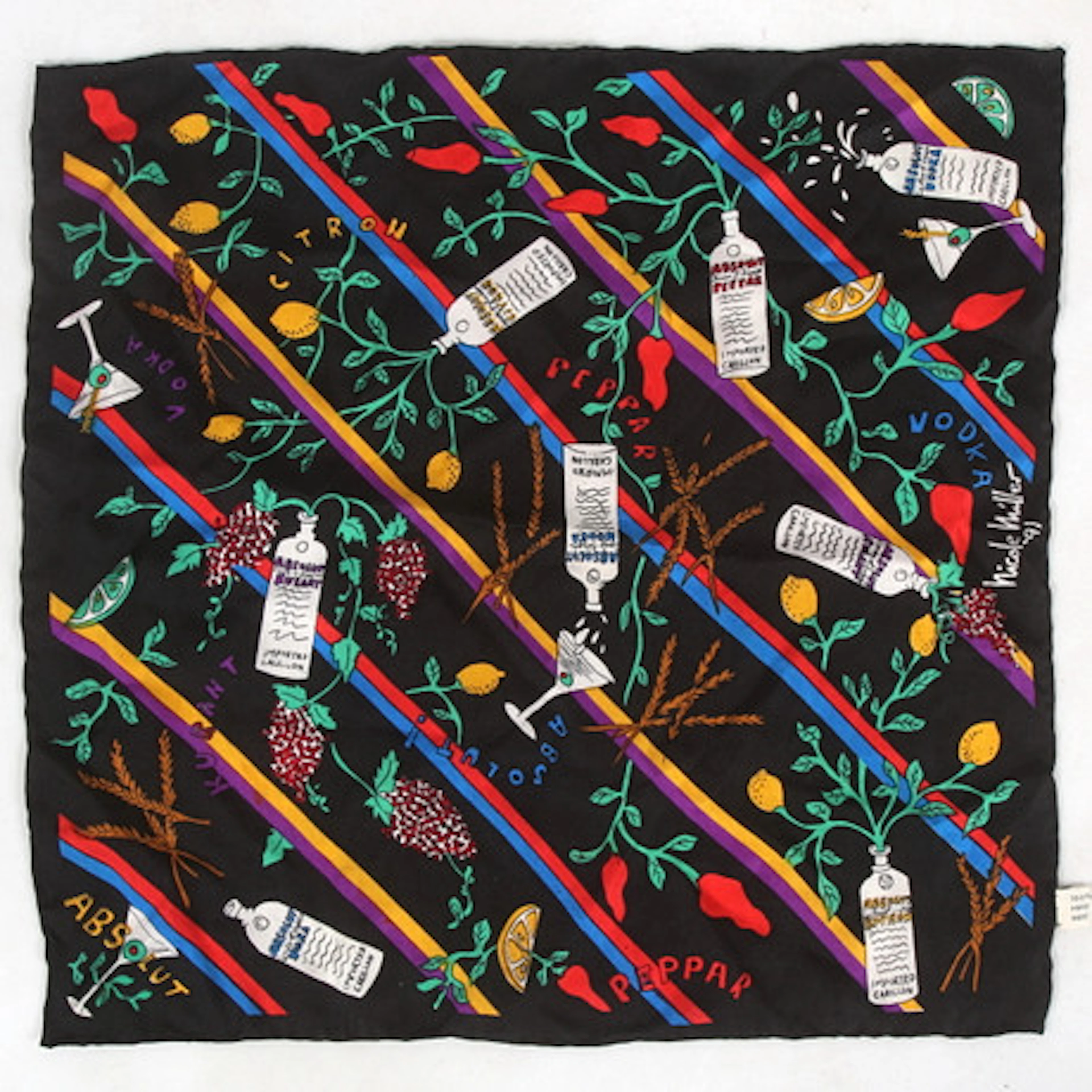 SCARF, siden, Nicole Miller för Absolut Vo…