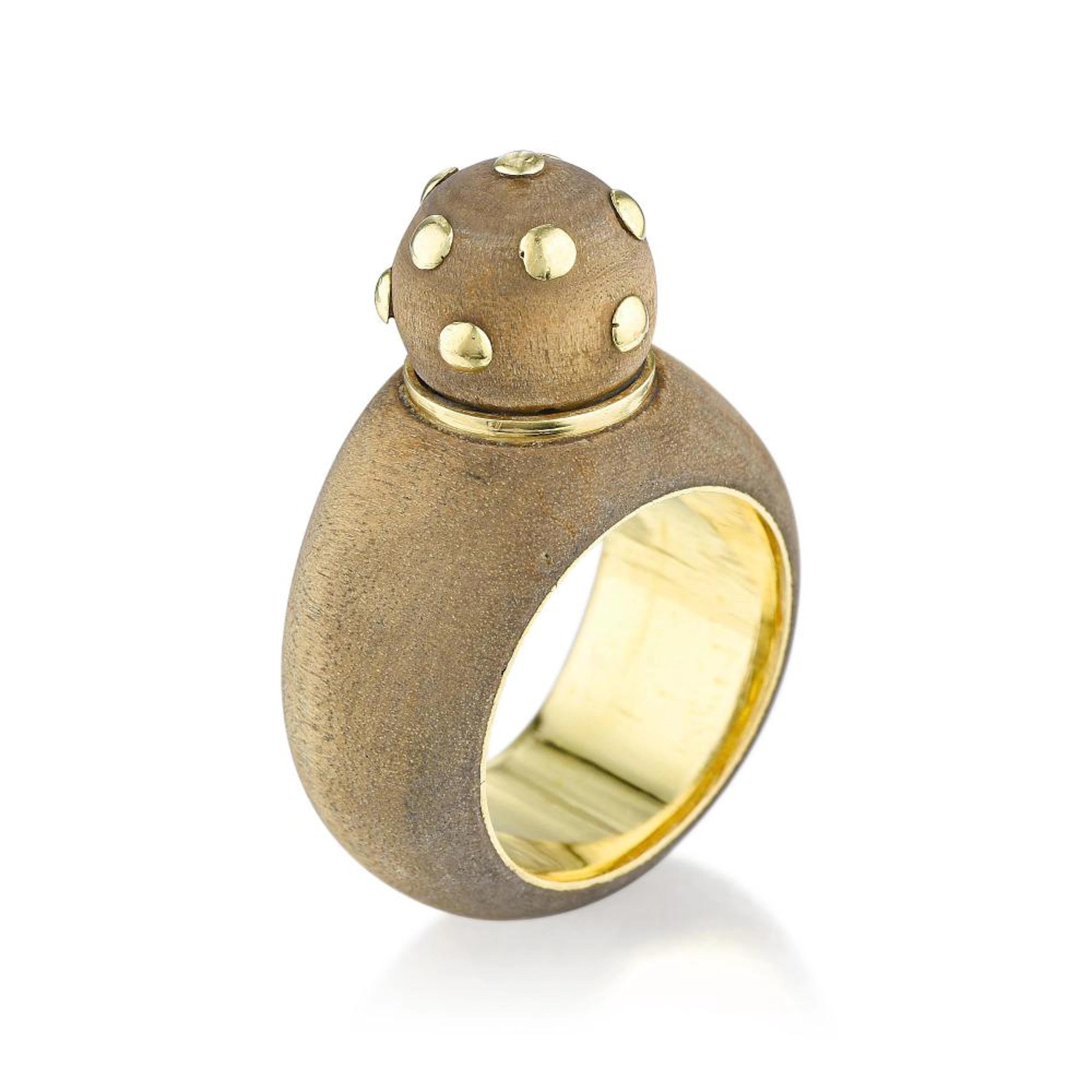 Rene Boivin Wood and Gold Ring