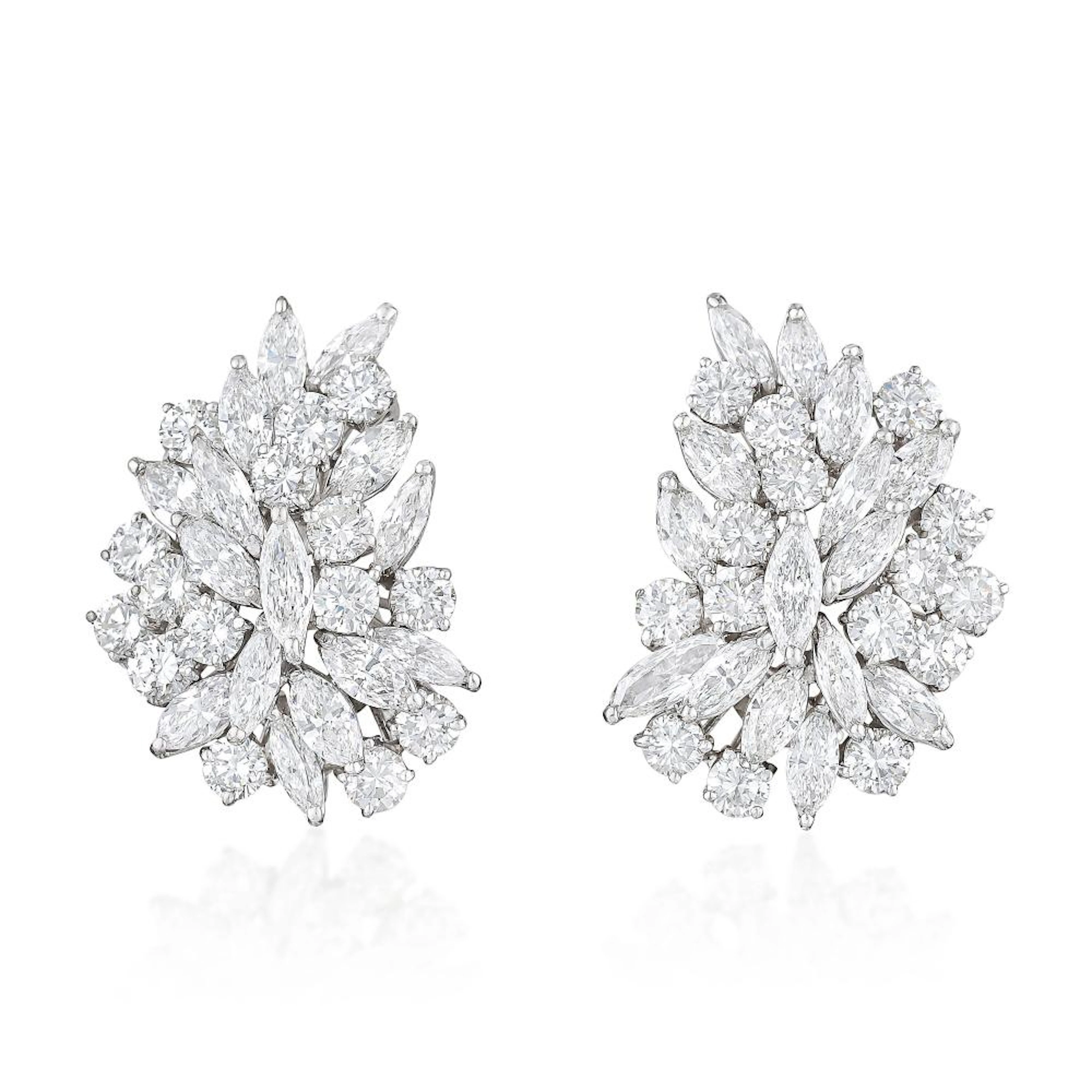 Diamond Cluster Earclips