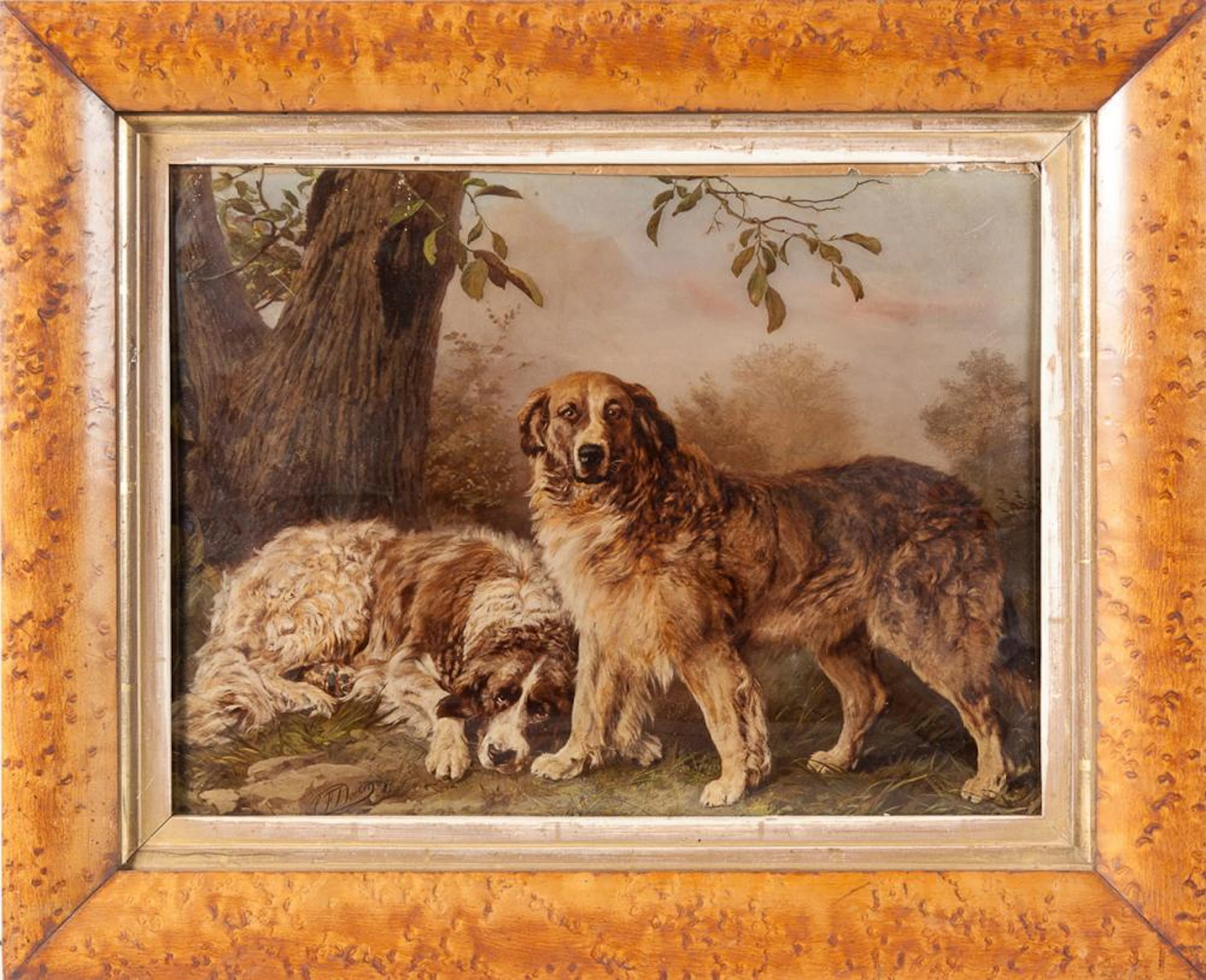 A GERMAN CRYSTOLEUM, LATE 19TH/EARLY 20TH CENTURY